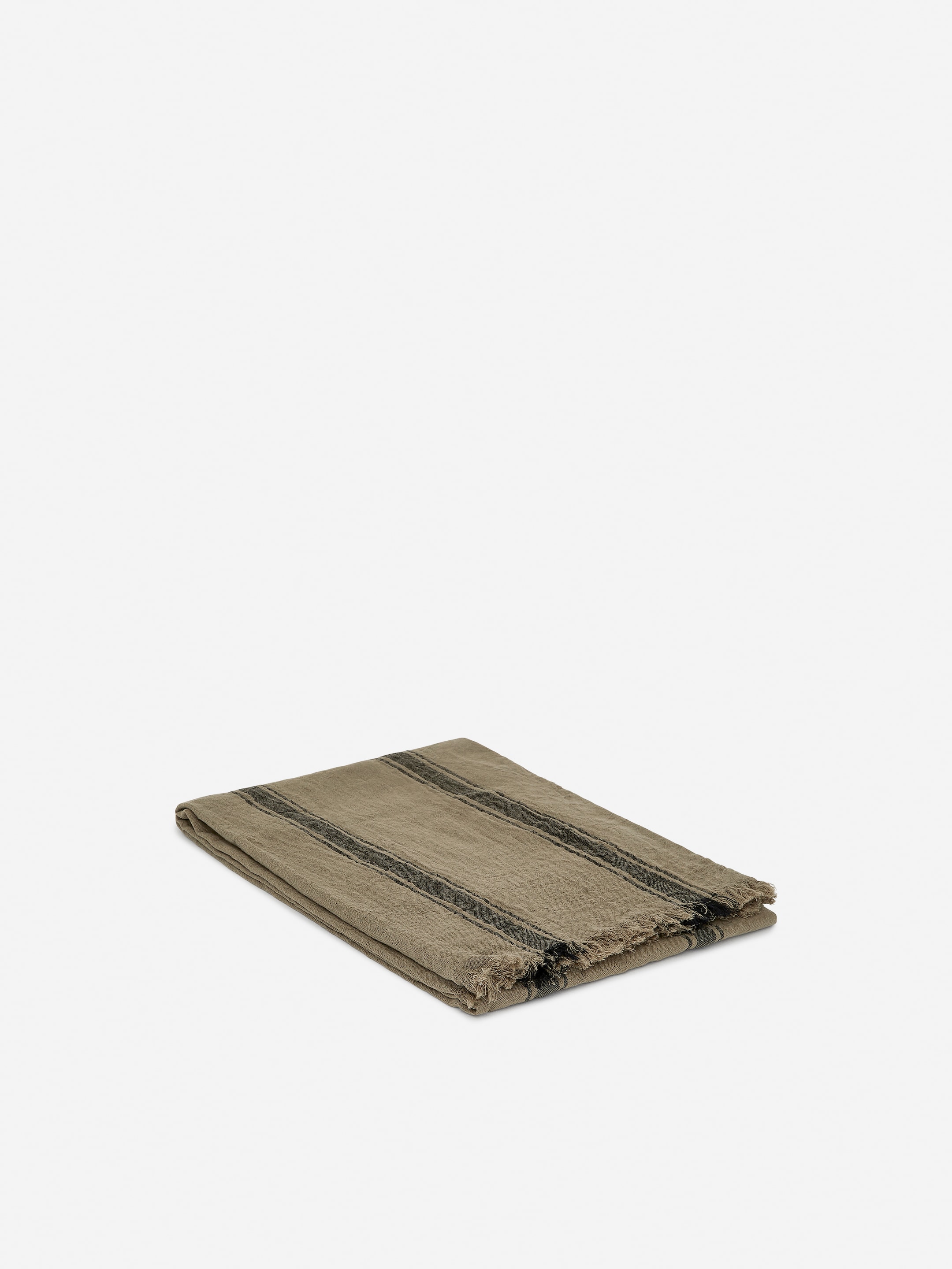 Woven Cotton Towel - Khaki Green/Brown - Homeware - StillMedia/DescriptiveDetail - 4