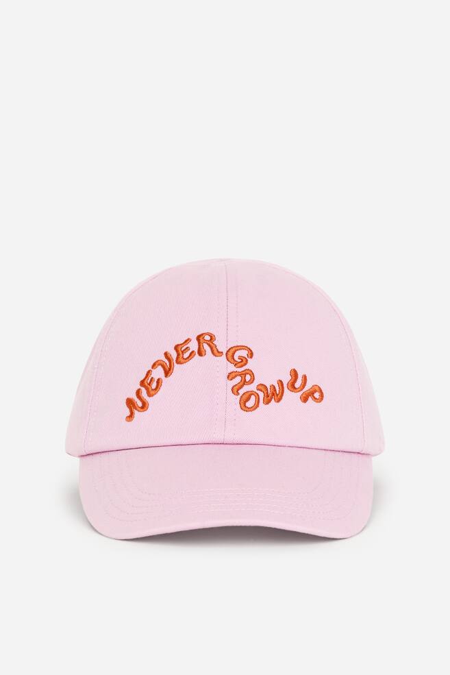 Embroidered Cap - Pink/Beige/Frog/Green - 1