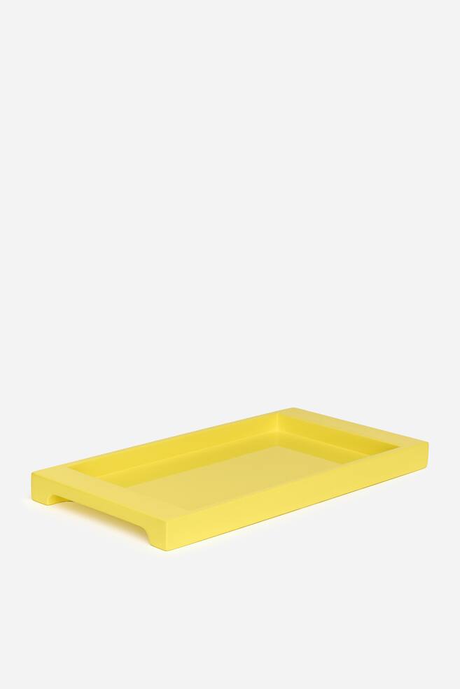 Lacquered Tray 39x20 cm - Yellow - 1
