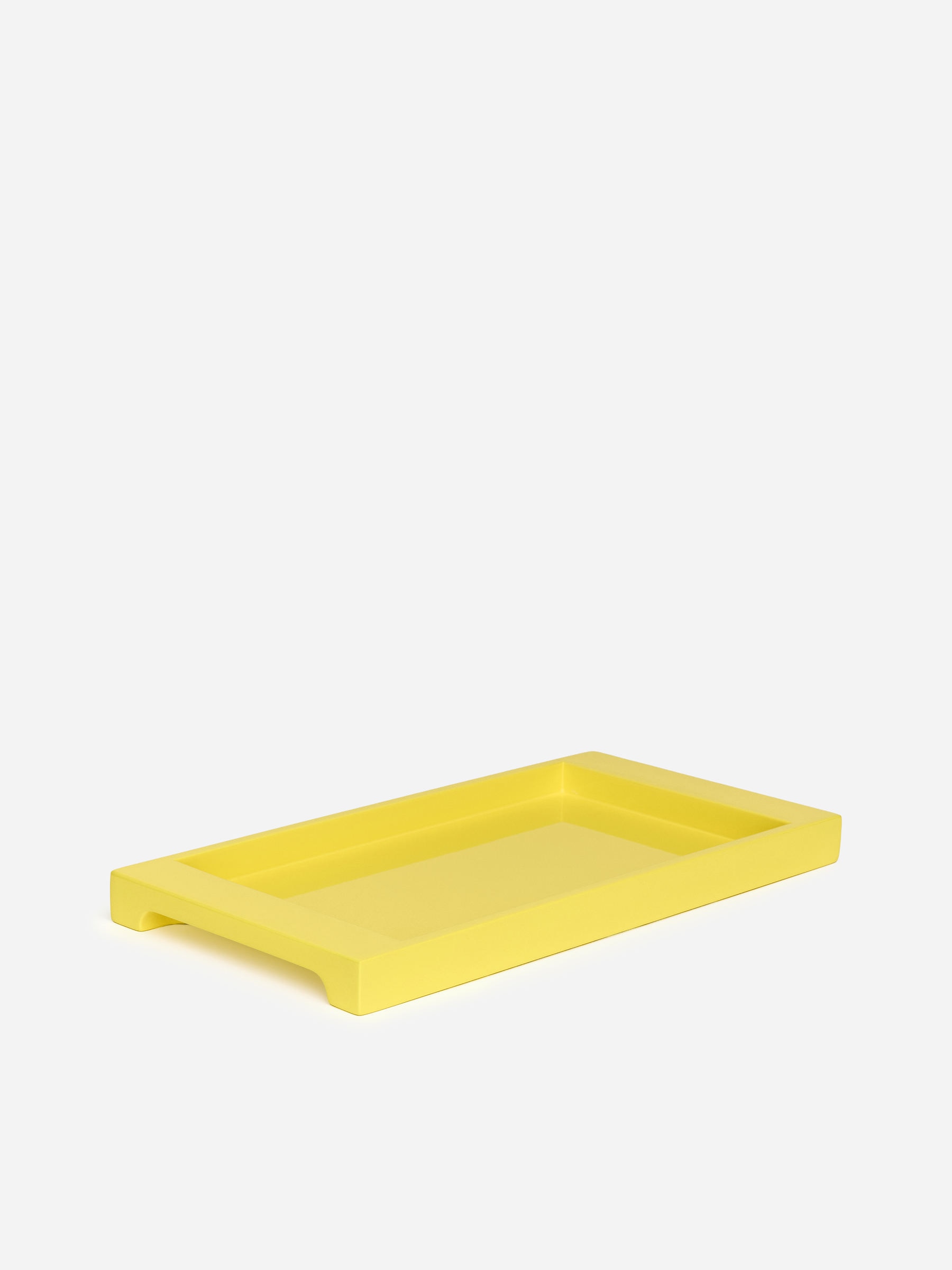 Lacquered Tray 39x20 cm-#FDFB00-18415