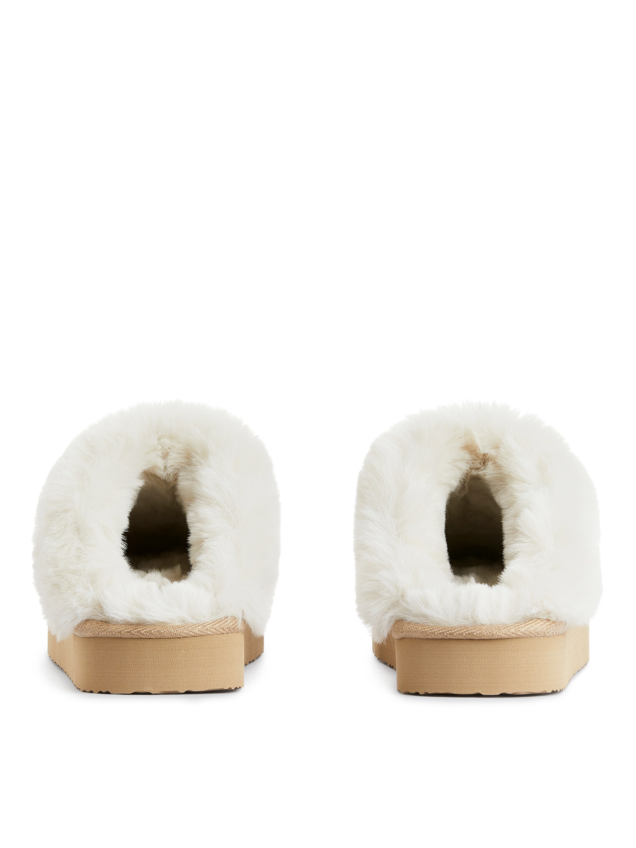 Grotere afbeelding bekijken: Pantoffels met imitatiebont - Beige - DAMES | H&M NL 4