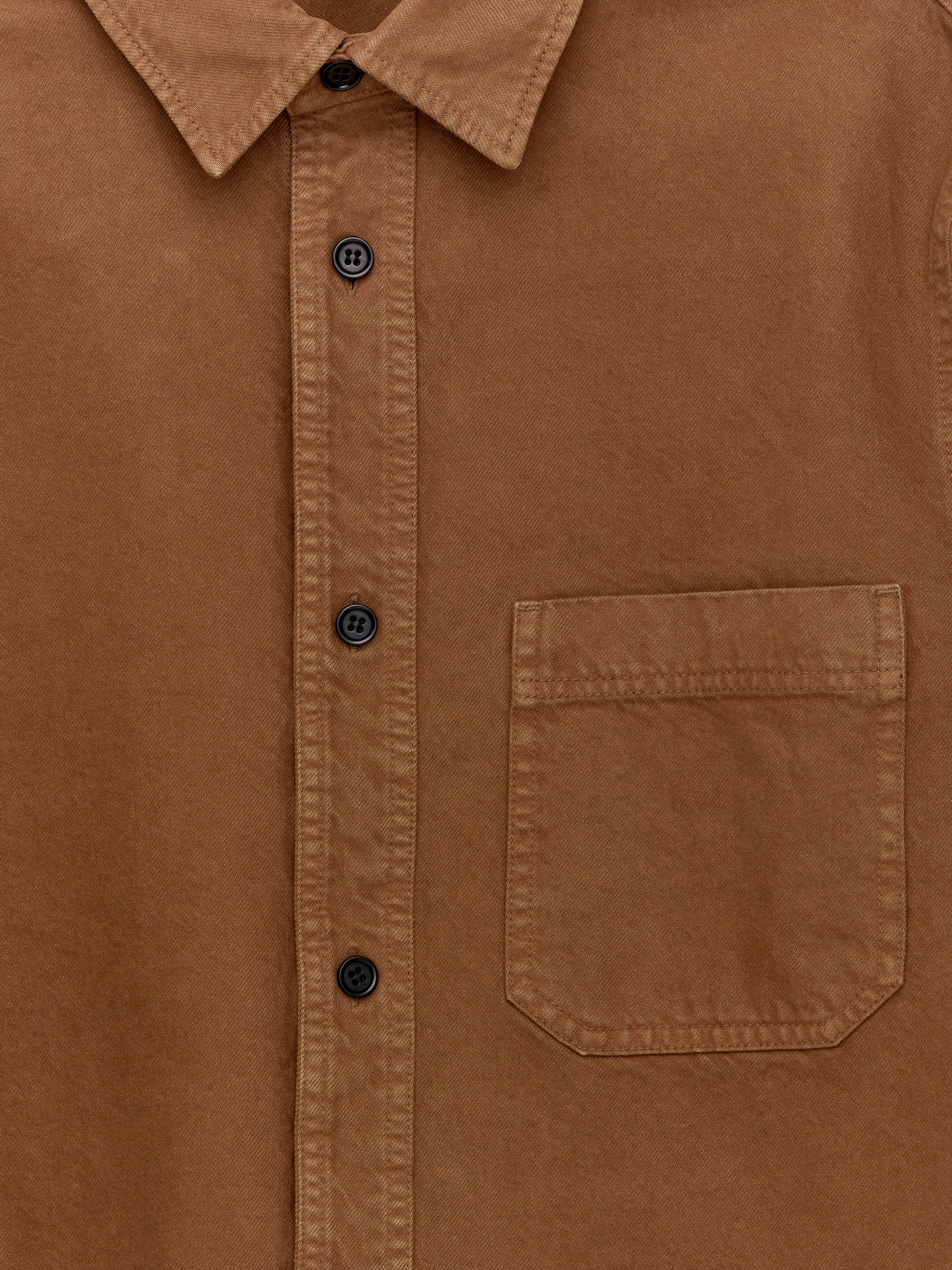 Cotton Overshirt - Brown - Regular fit - Men - StillMedia/DescriptiveDetail - 2