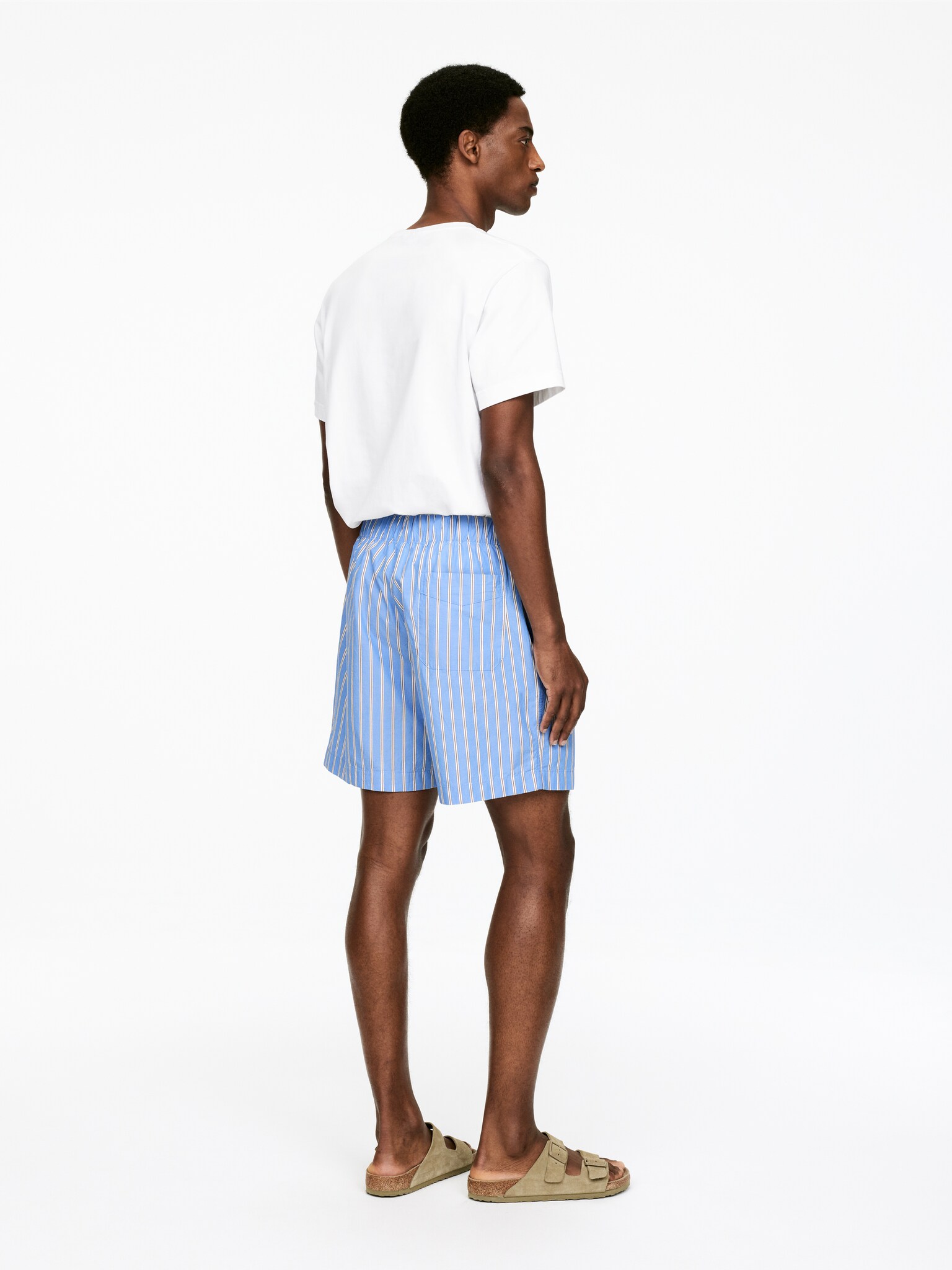 Short de pyjama - Bleu/Blanc/Marron/Blanc/Bleu - 6
