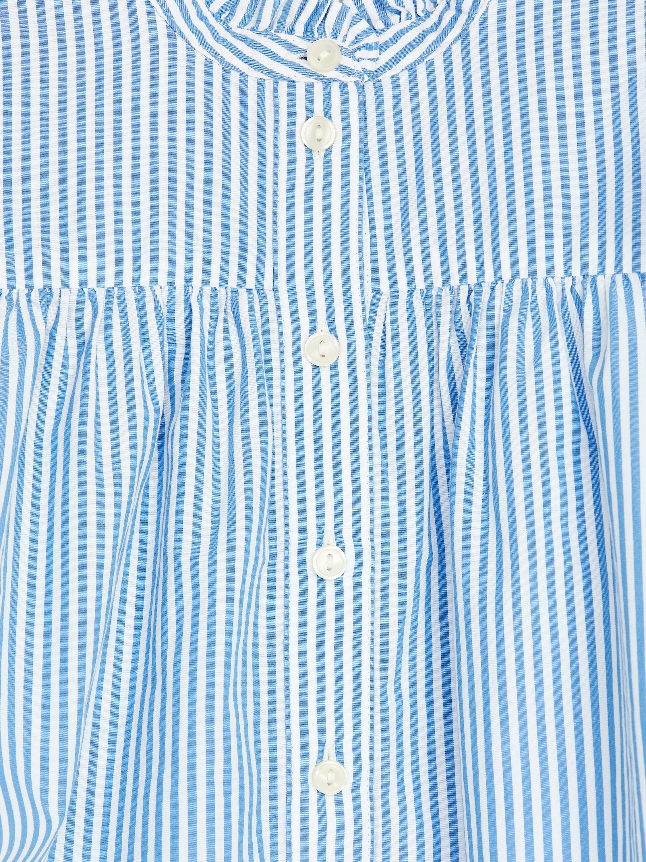 Frill Blouse – Blue/White – Children – ARKET NL