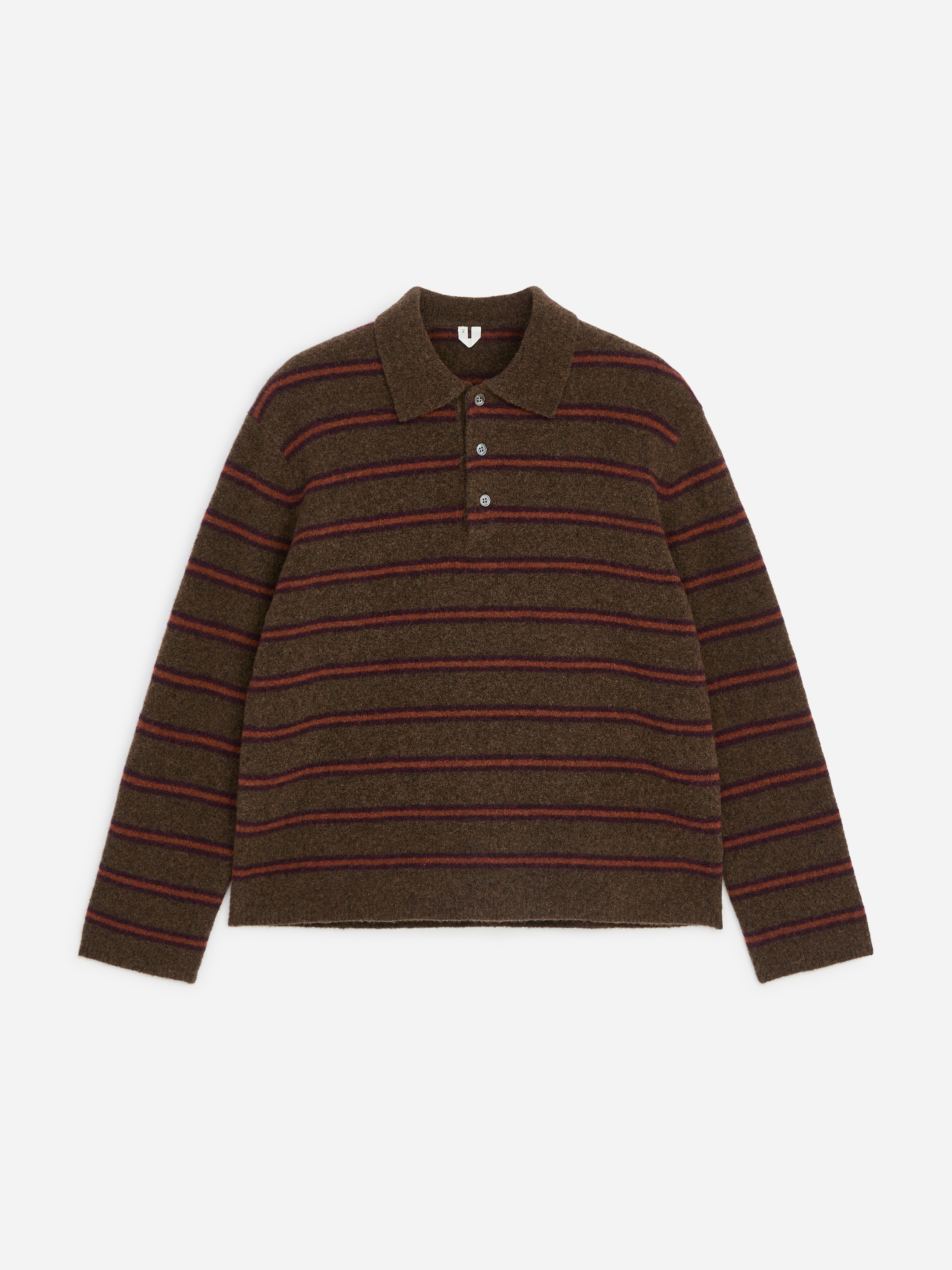 Polo in misto lana - Marrone - Regular fit - men - StillMedia/DescriptiveStillLife - 1