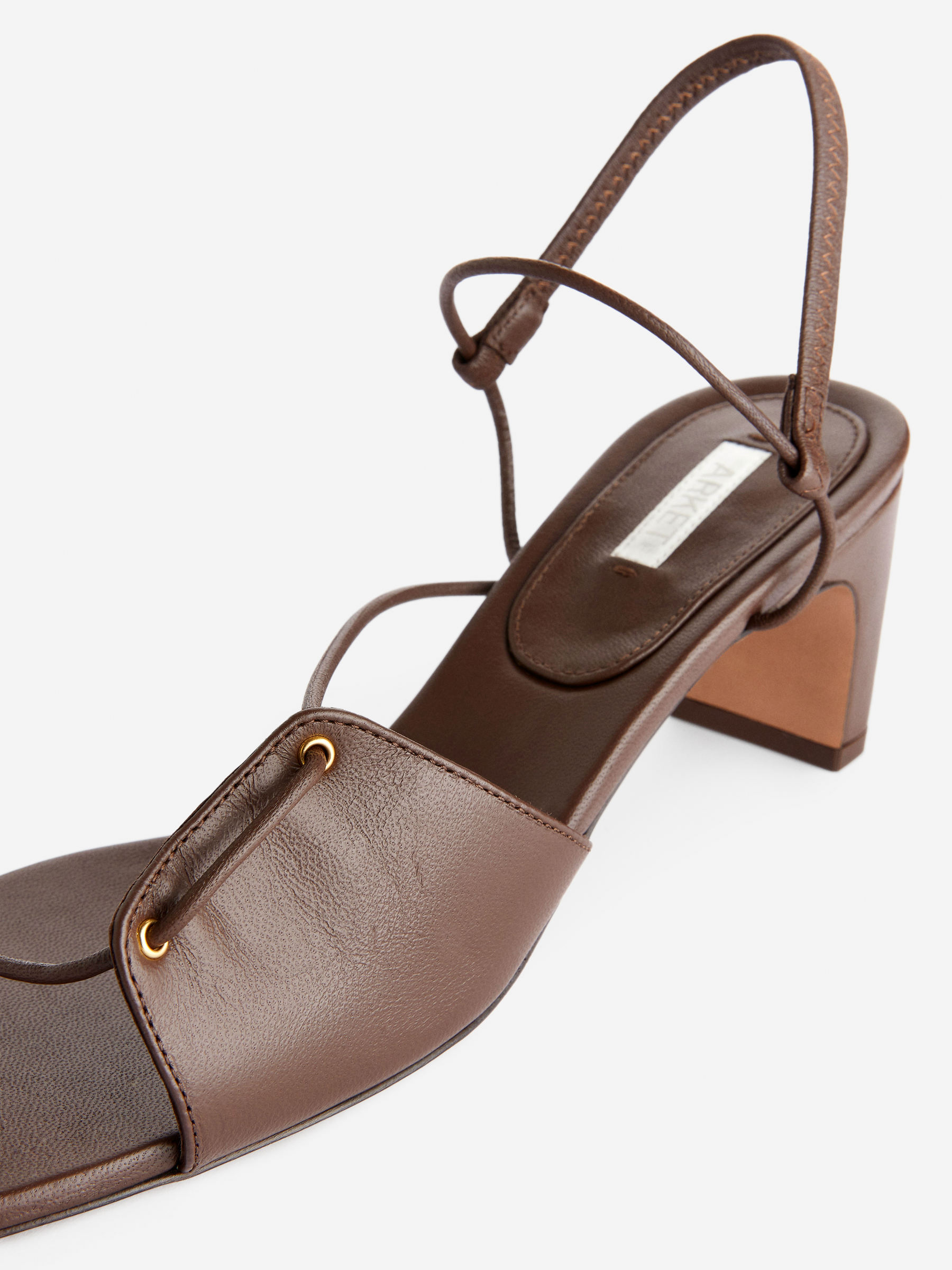 Sandalias de tiras de piel - Marrón oscuro - Women - StillMedia/DescriptiveDetail - 2