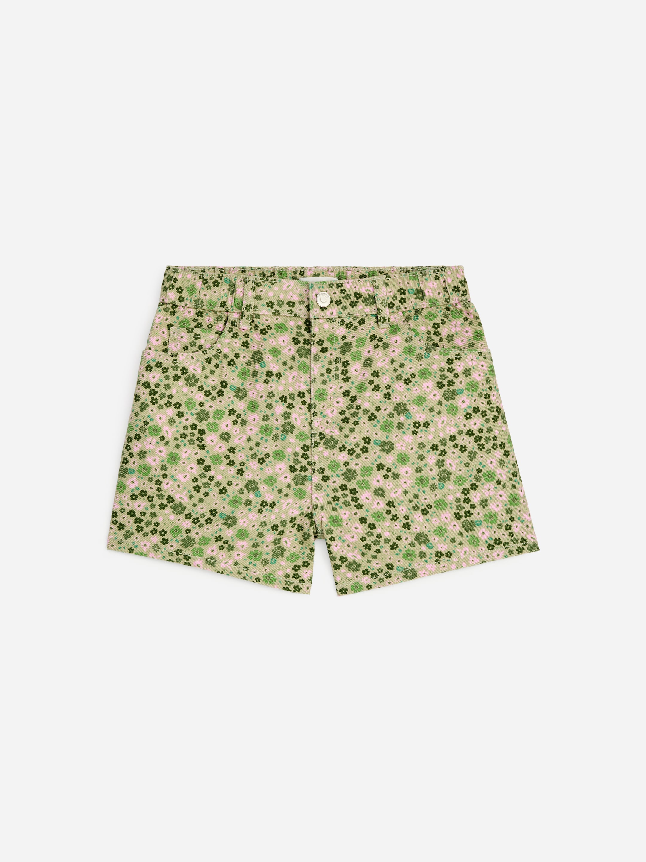 Denim Shorts-#A9A891-19246