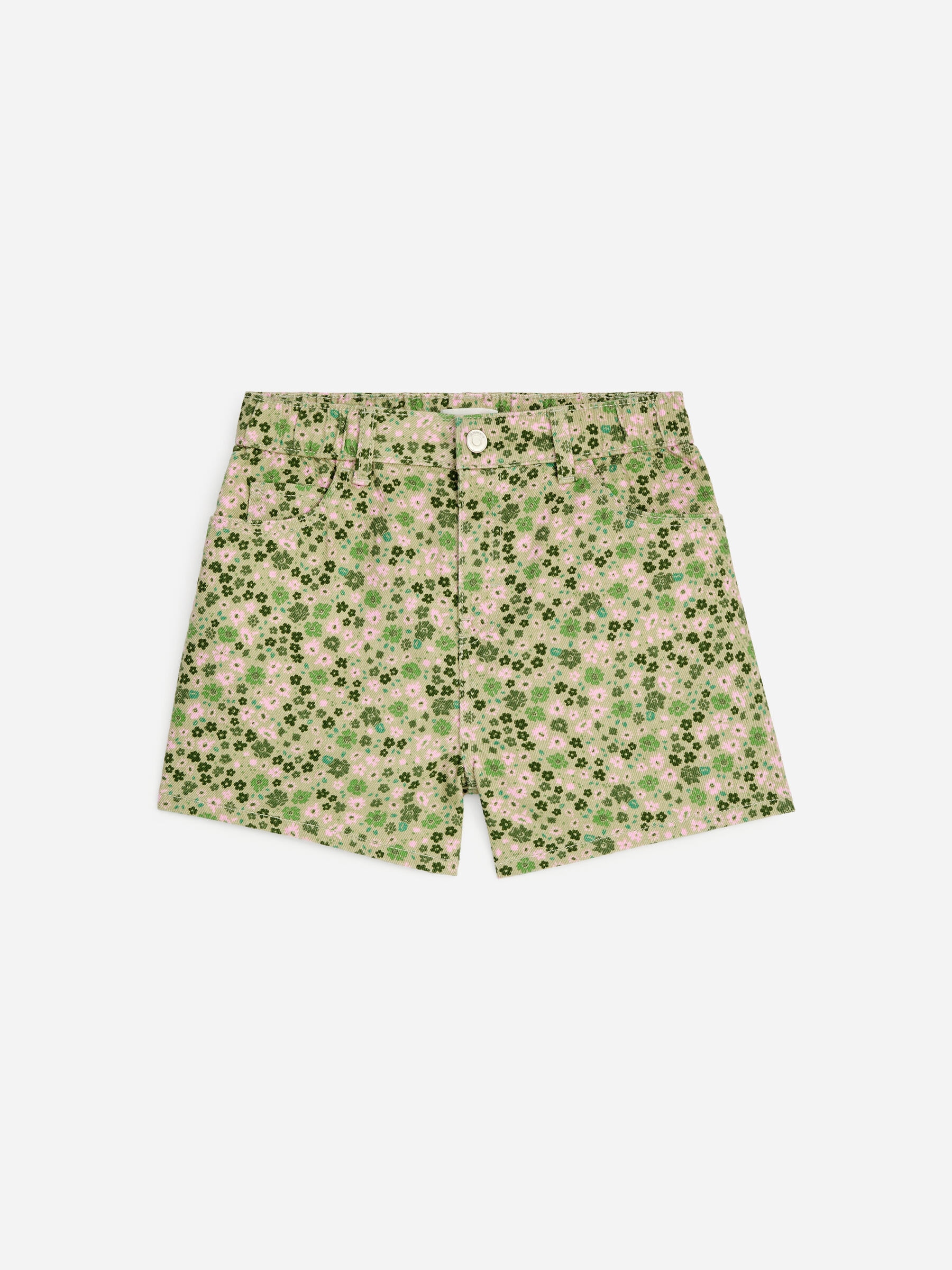 Denim Shorts-#A9A891-19246