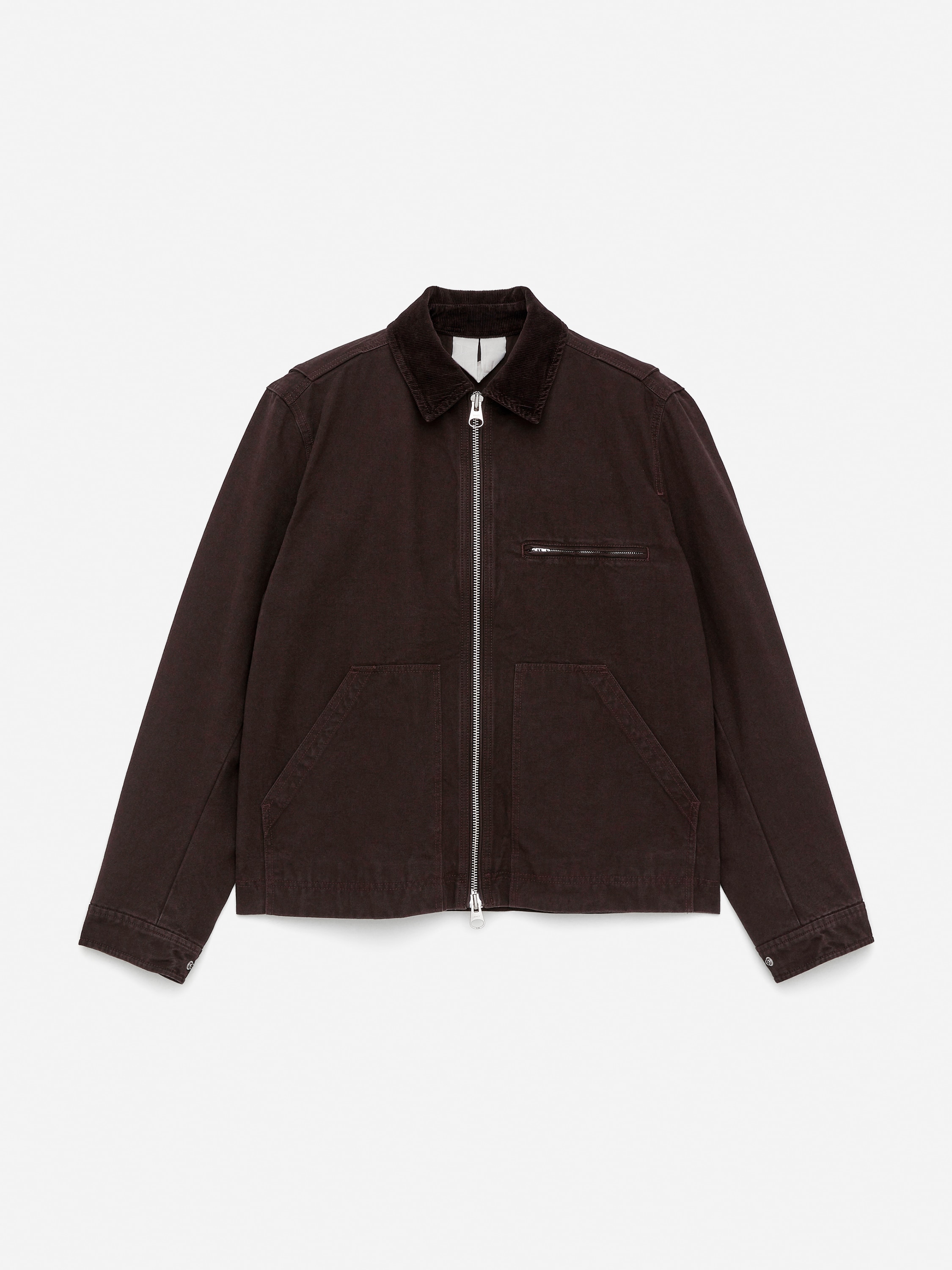 Cotton Canvas Jacket - Brown