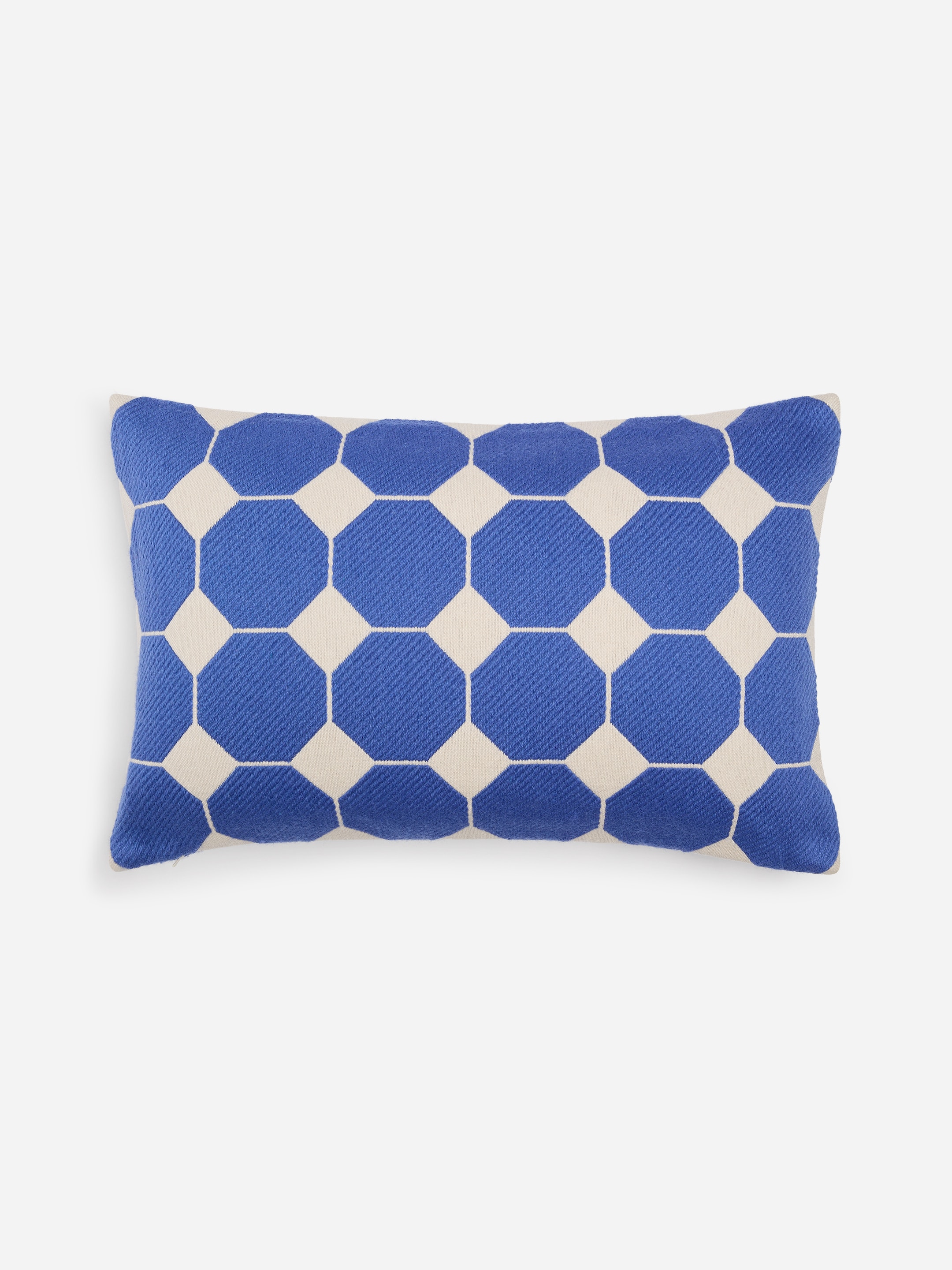 Cotton Wool Cushion Cover 40x60 cm-Blue-21267