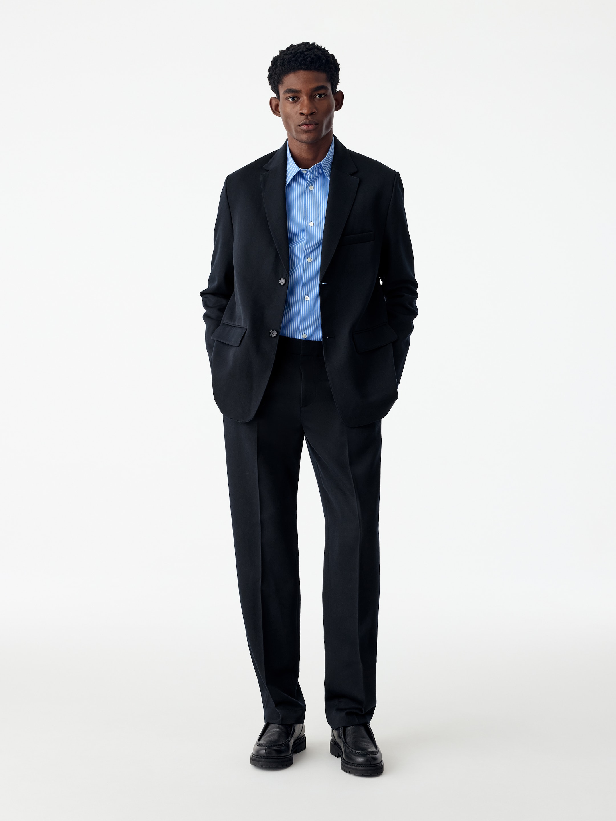 Wollhose mit schmaler Passform - Dunkelblau - Slim Fit - men - StillMedia/Lookbook - 4