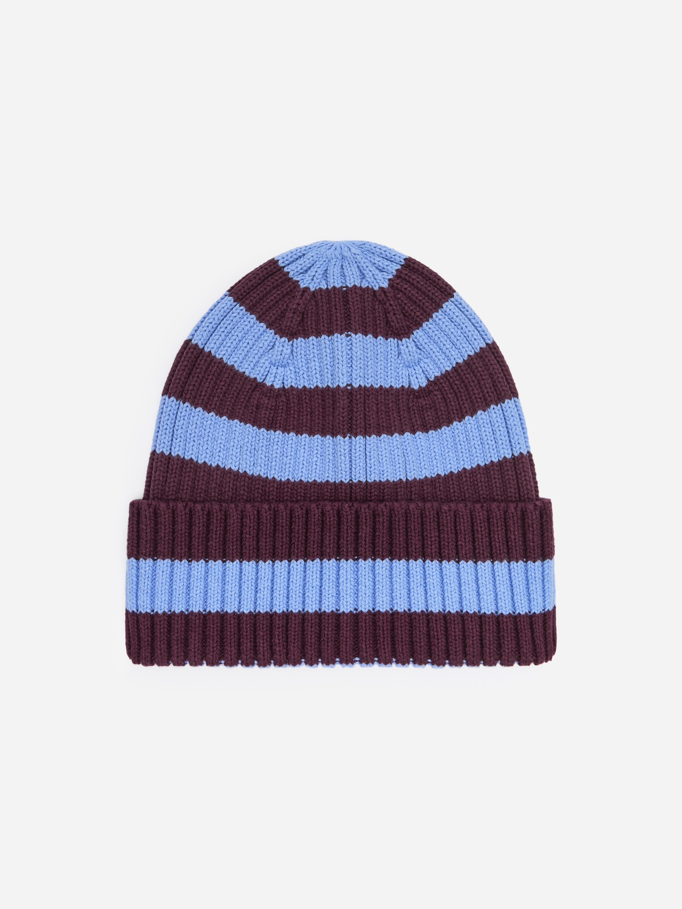 Ribstrikket hue - Blå/bordeaux/Blå/kakigrøn/Pink/Beige/Orange/pink/Syrenfarvet