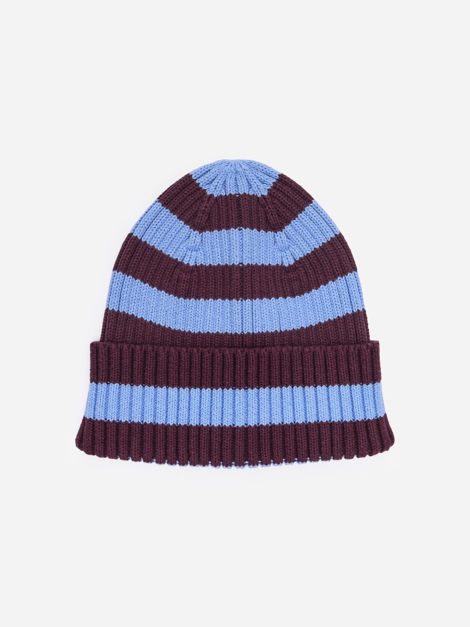 Rippstrickmütze - Blau/Burgunderrot/Knallrot/Beige/Blau/Orange - 1
