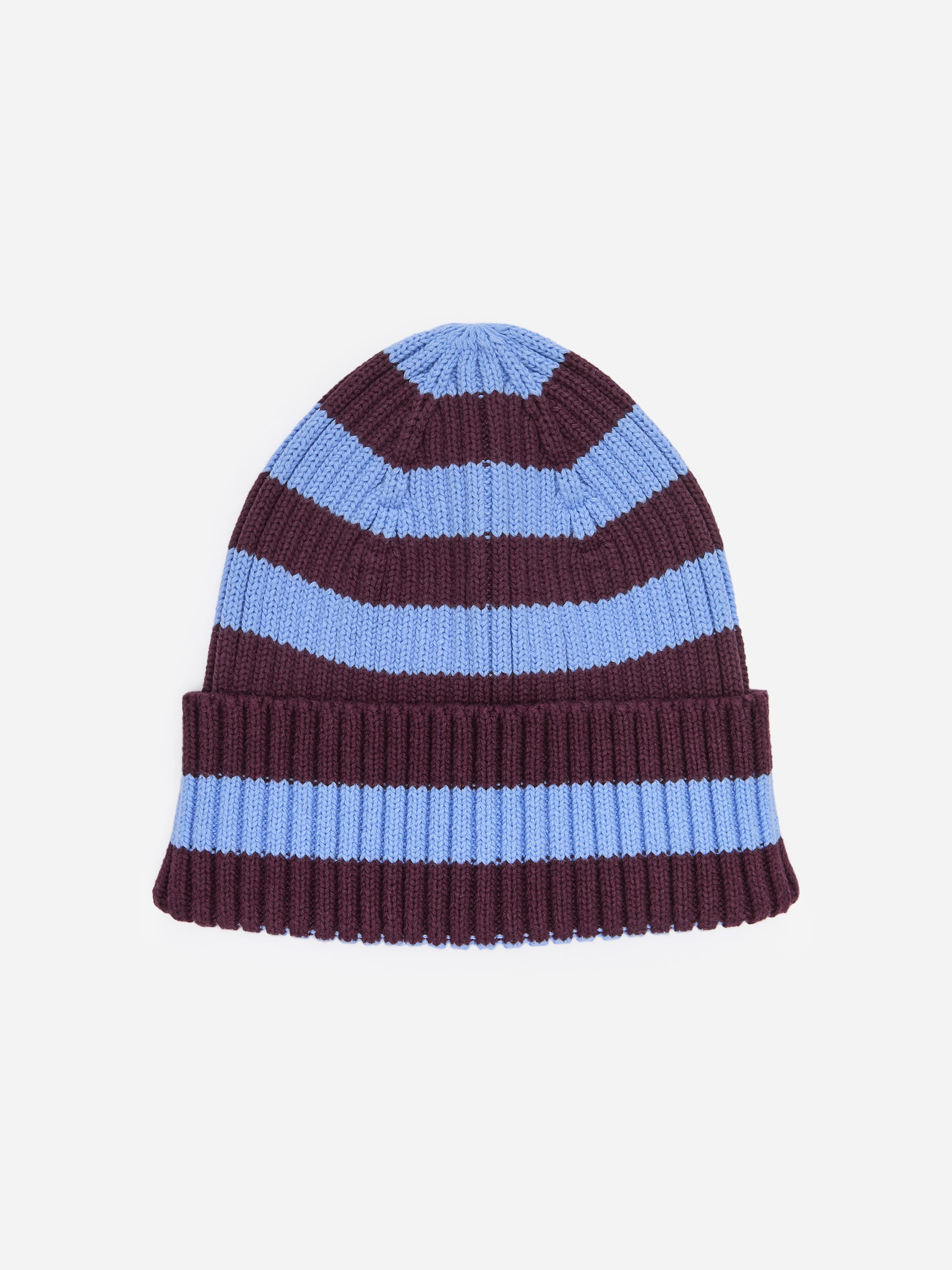 Grösseres Bild ansehen: Rippstrickmütze - Blau/Burgunderrot - KINDER | H&M CH 1