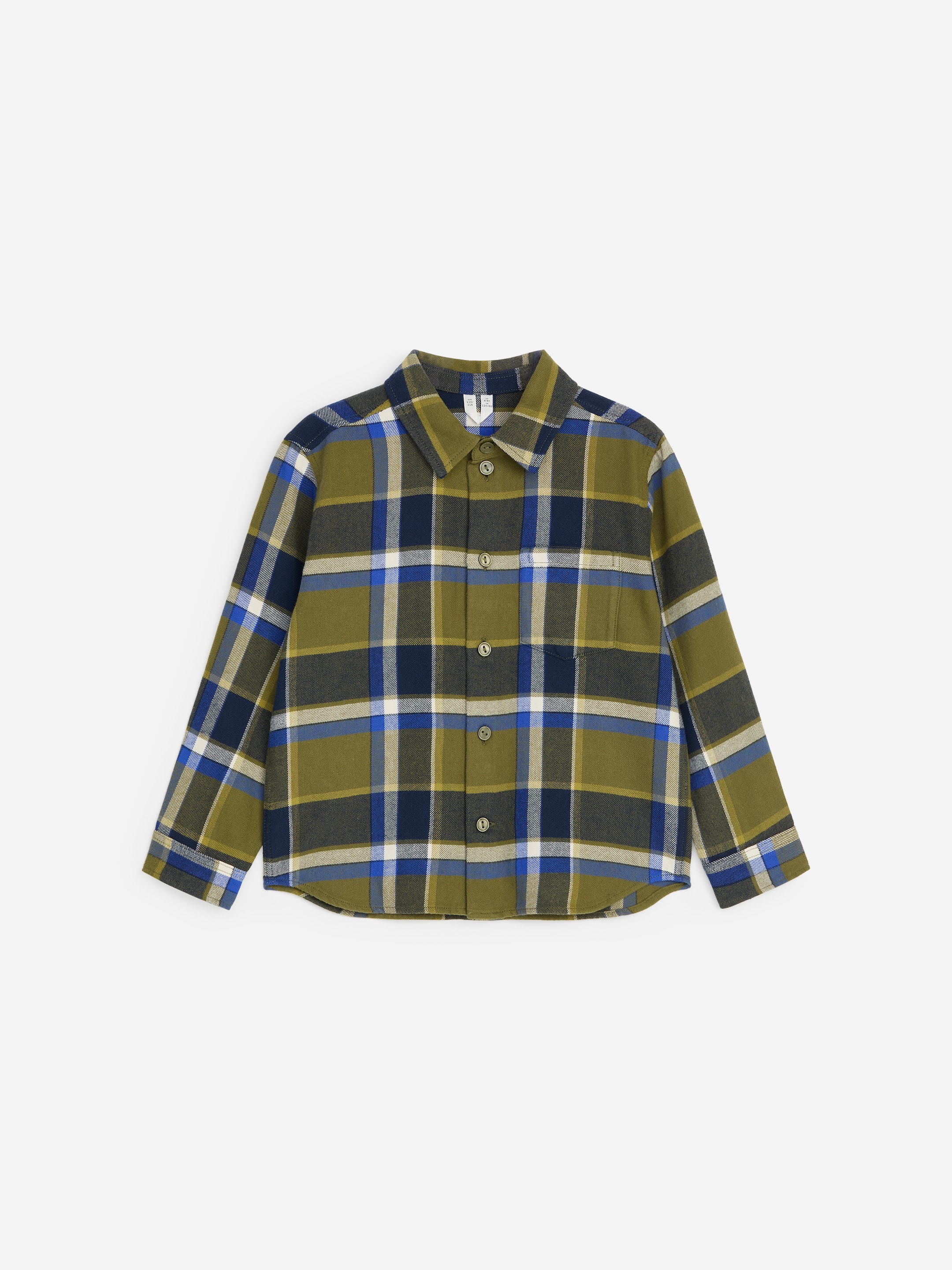 Flannel Overshirt-Blue-21054
