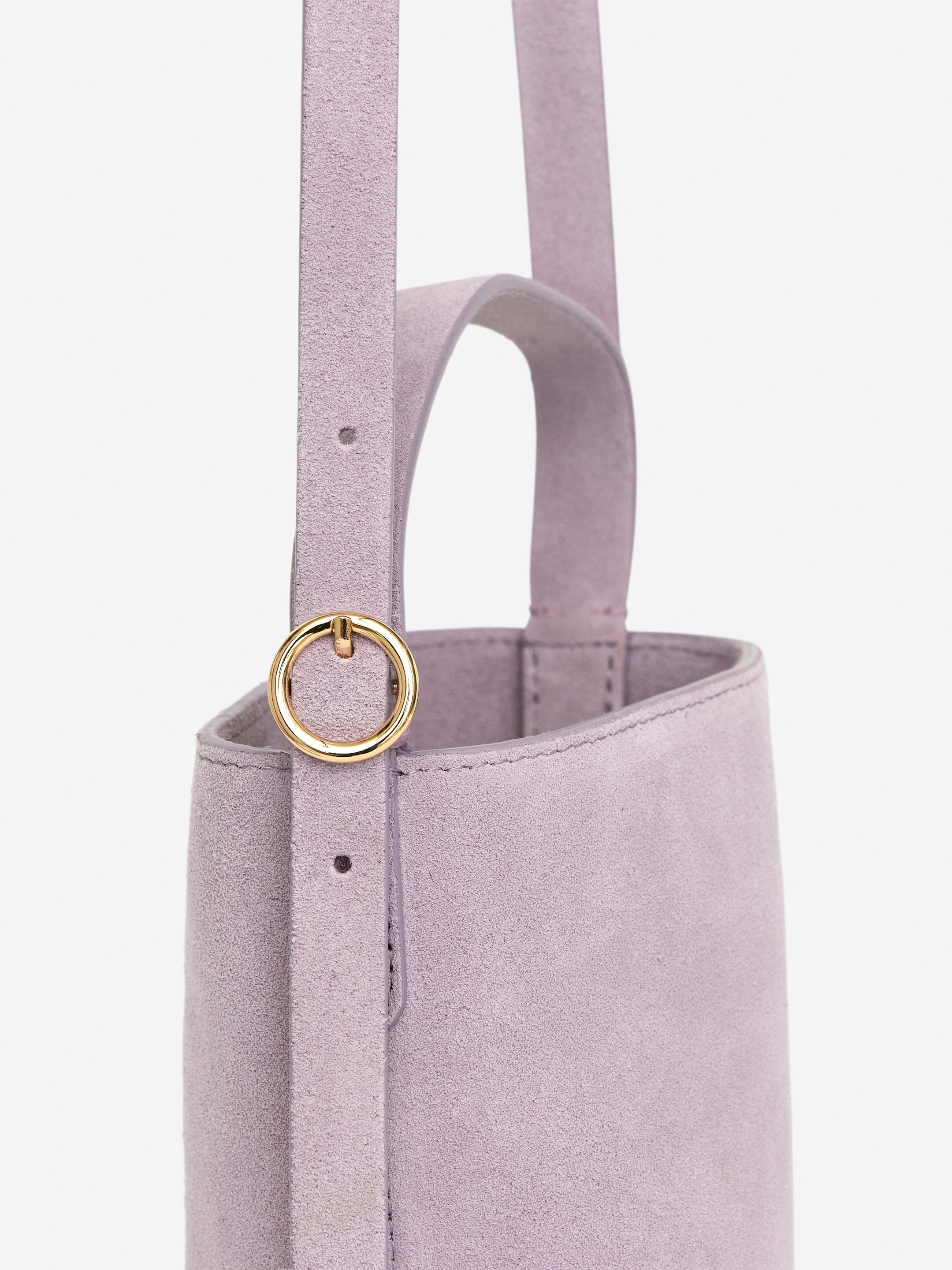 Split Suede Crossbody Bag - Lilac - Women - StillMedia/DescriptiveDetail - 3