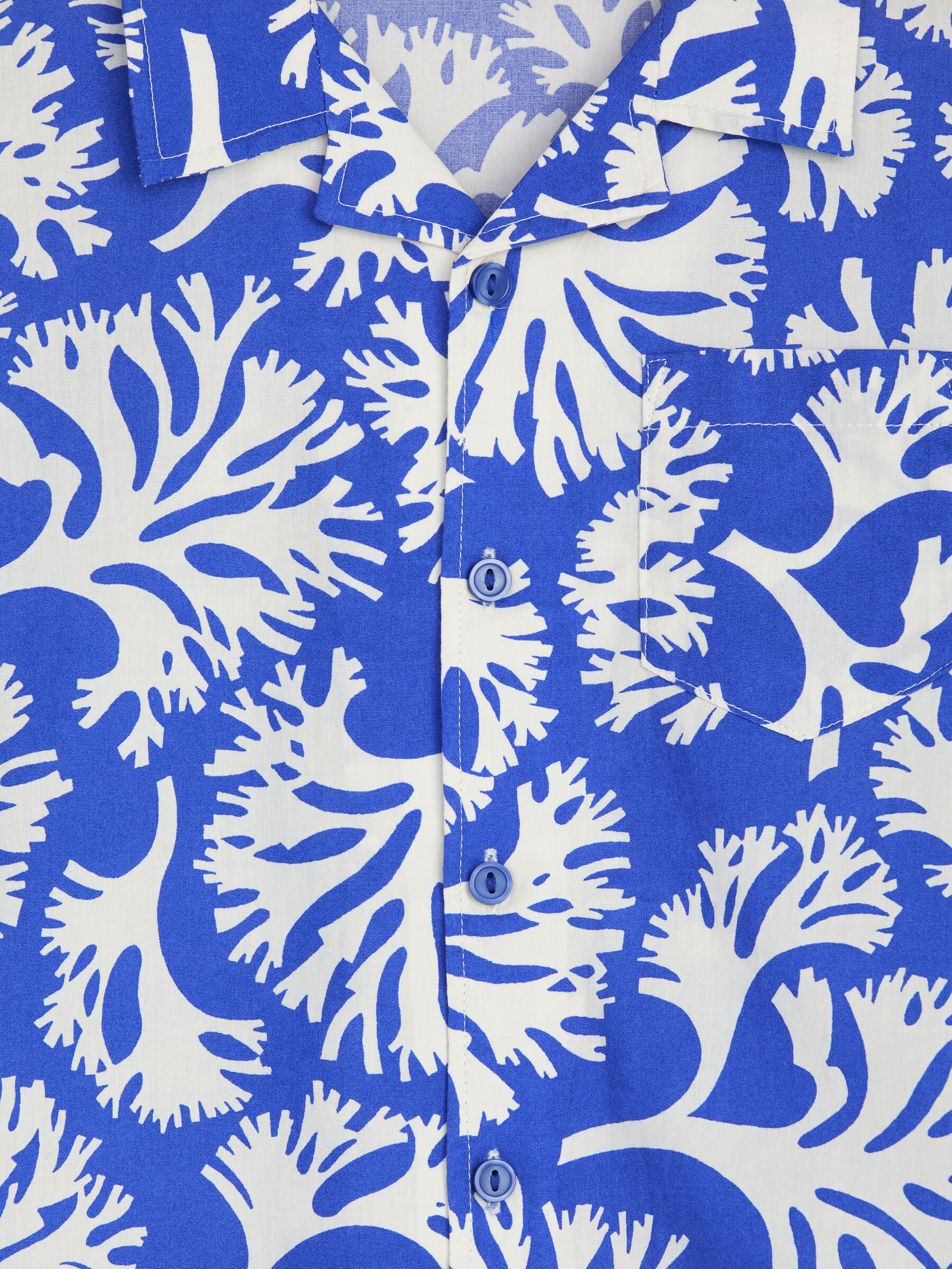 Bedrucktes Hemd mit kubanischem Kragen - Blau/Weiß - Relaxed Fit - Kinder - StillMedia/DescriptiveDetail - 3