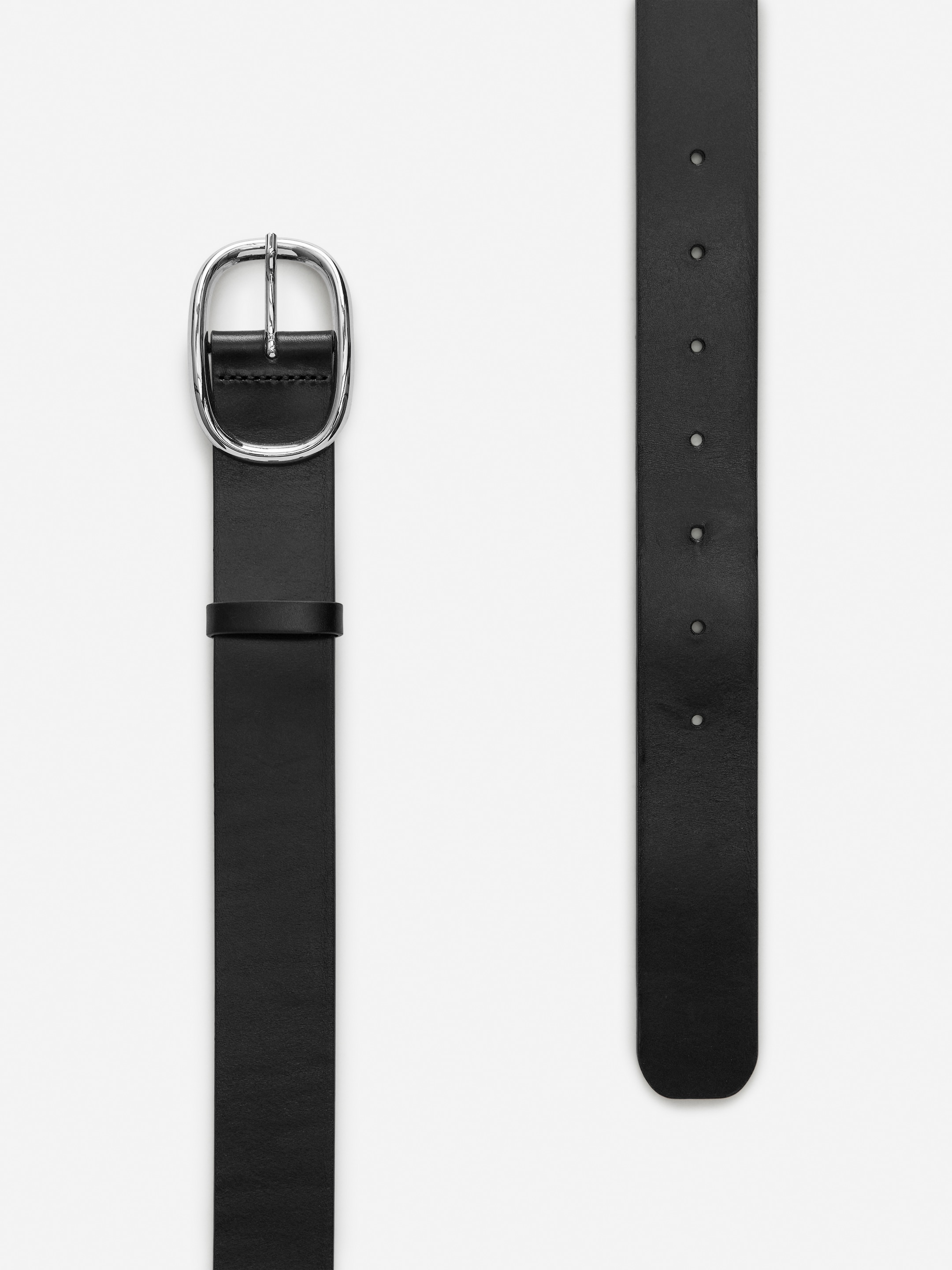 Split Leather Belt - Black - Women - StillMedia/DescriptiveDetail - 2