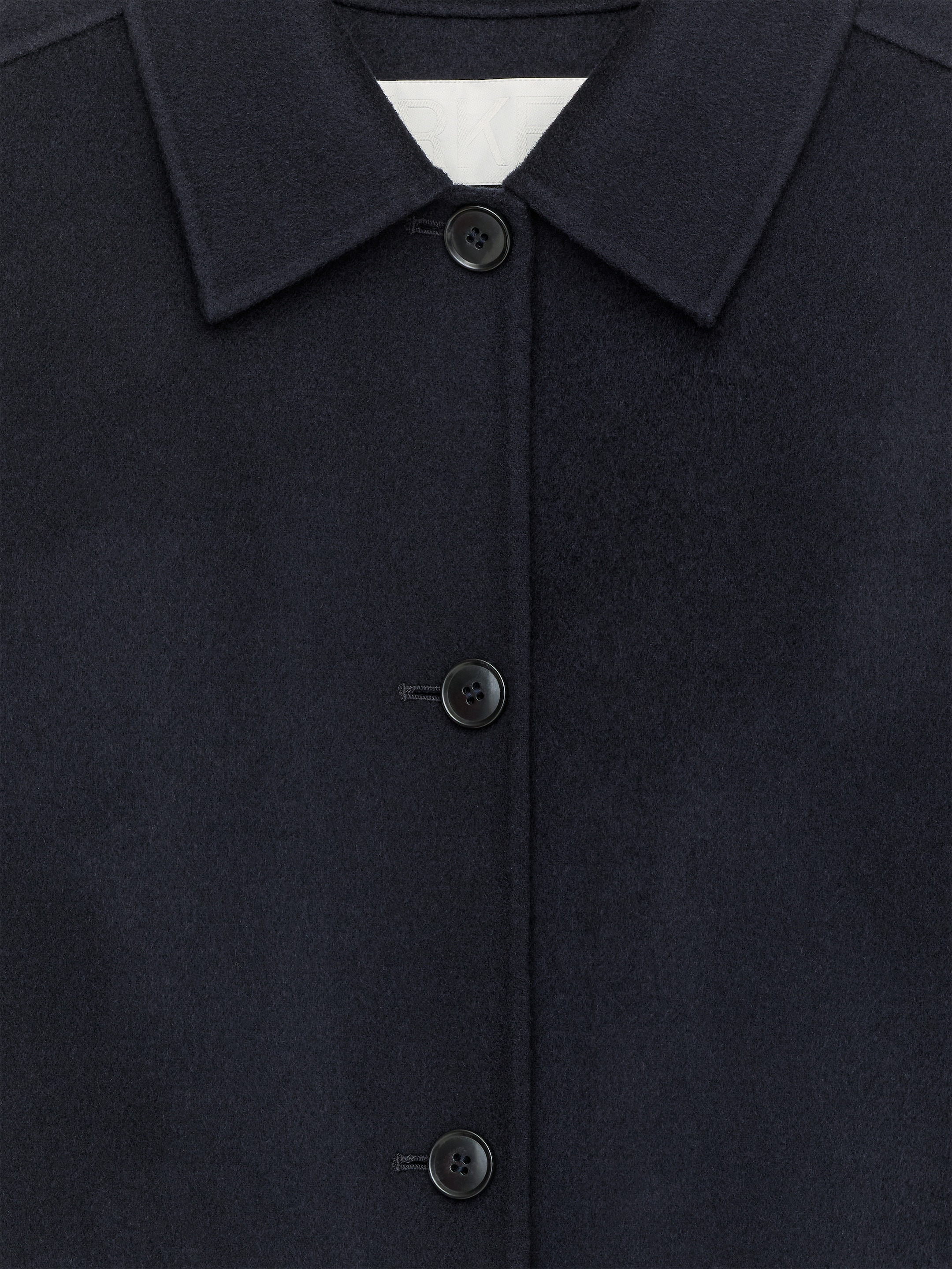 Doublé Wool-Blend Overshirt - Dark Blue - Regular fit - Women - StillMedia/DescriptiveDetail - 1