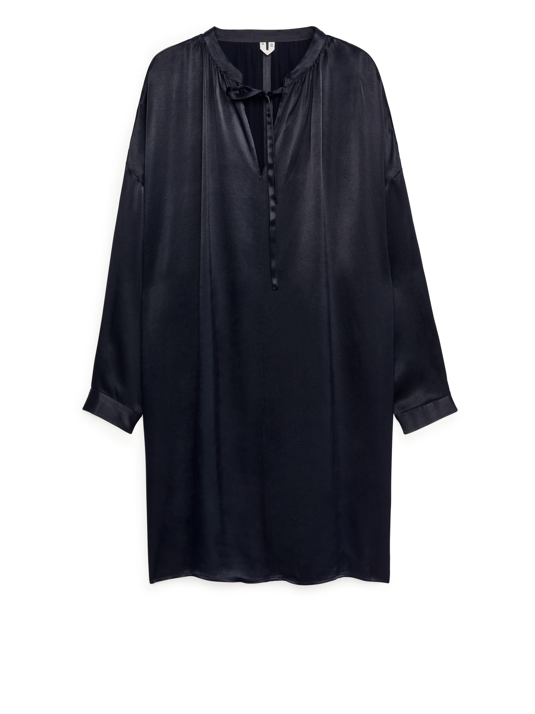 Satin-Tunikakleid - Dunkelblau - Damen - StillMedia/DescriptiveStillLife - 1