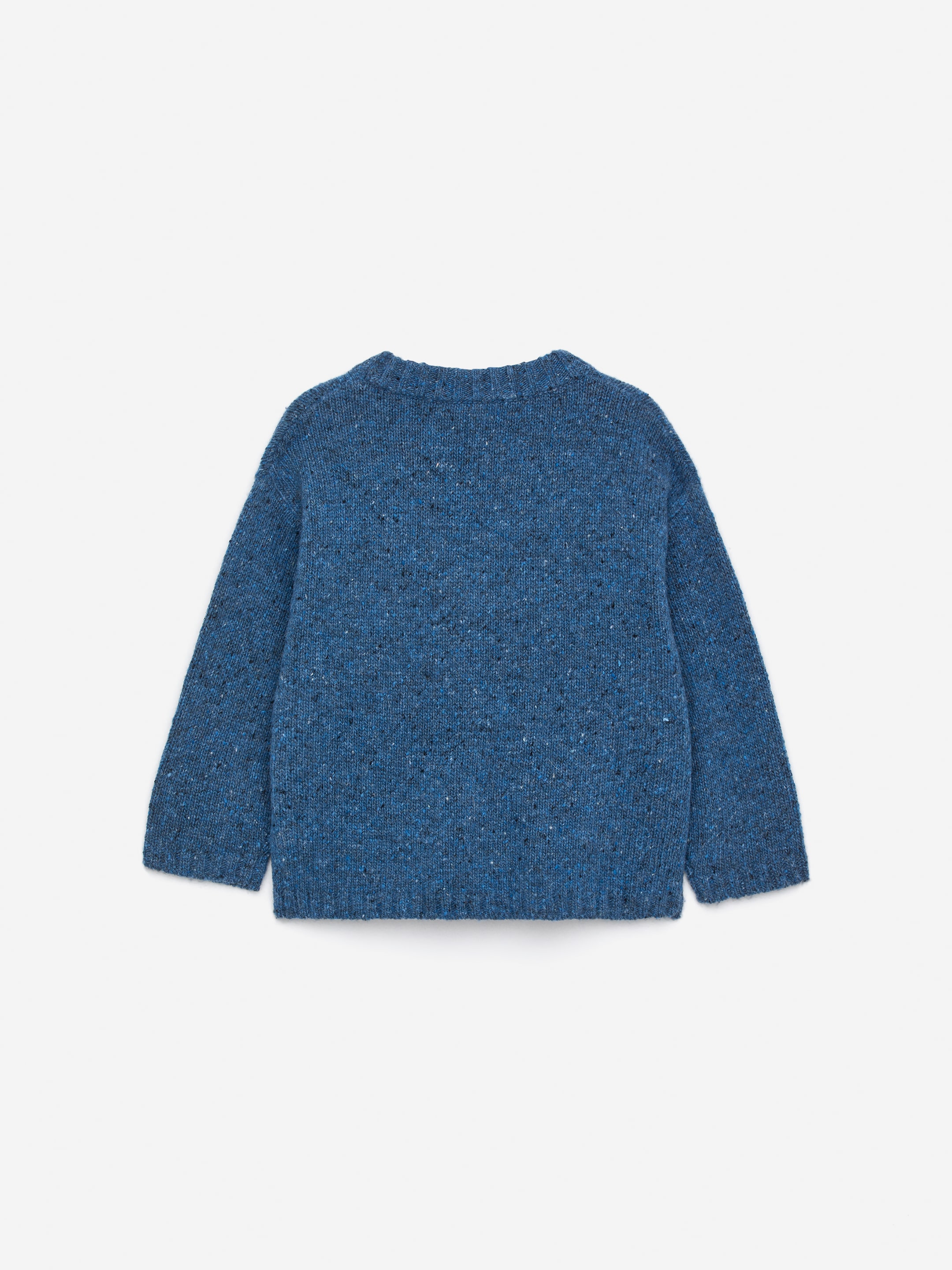 Pull en laine mélangée mouchetée - Bleu - Regular fit - Enfant - StillMedia/DescriptiveStillLife - 1