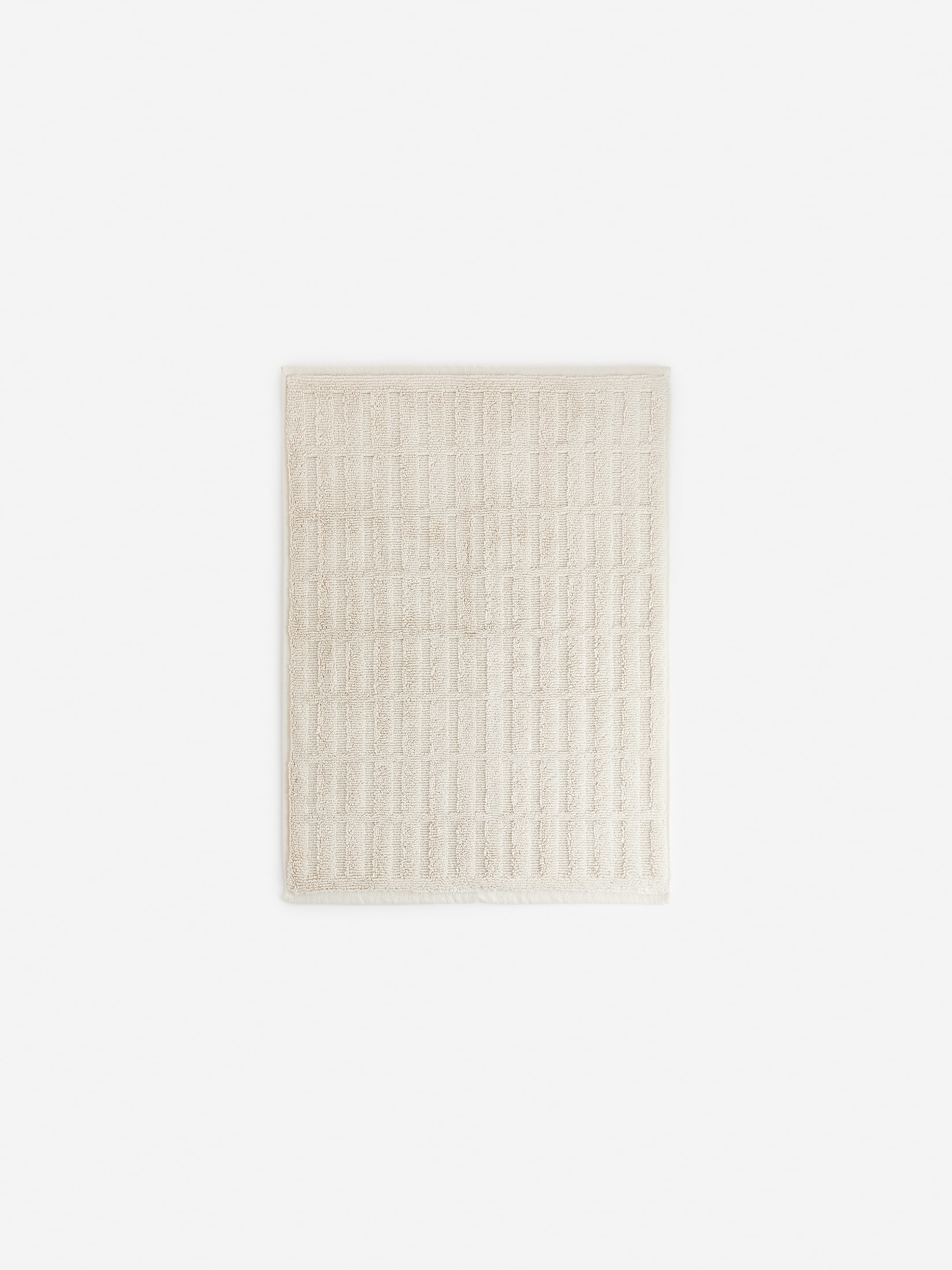 Cotton Bath Mat-#F3EFE5-6935