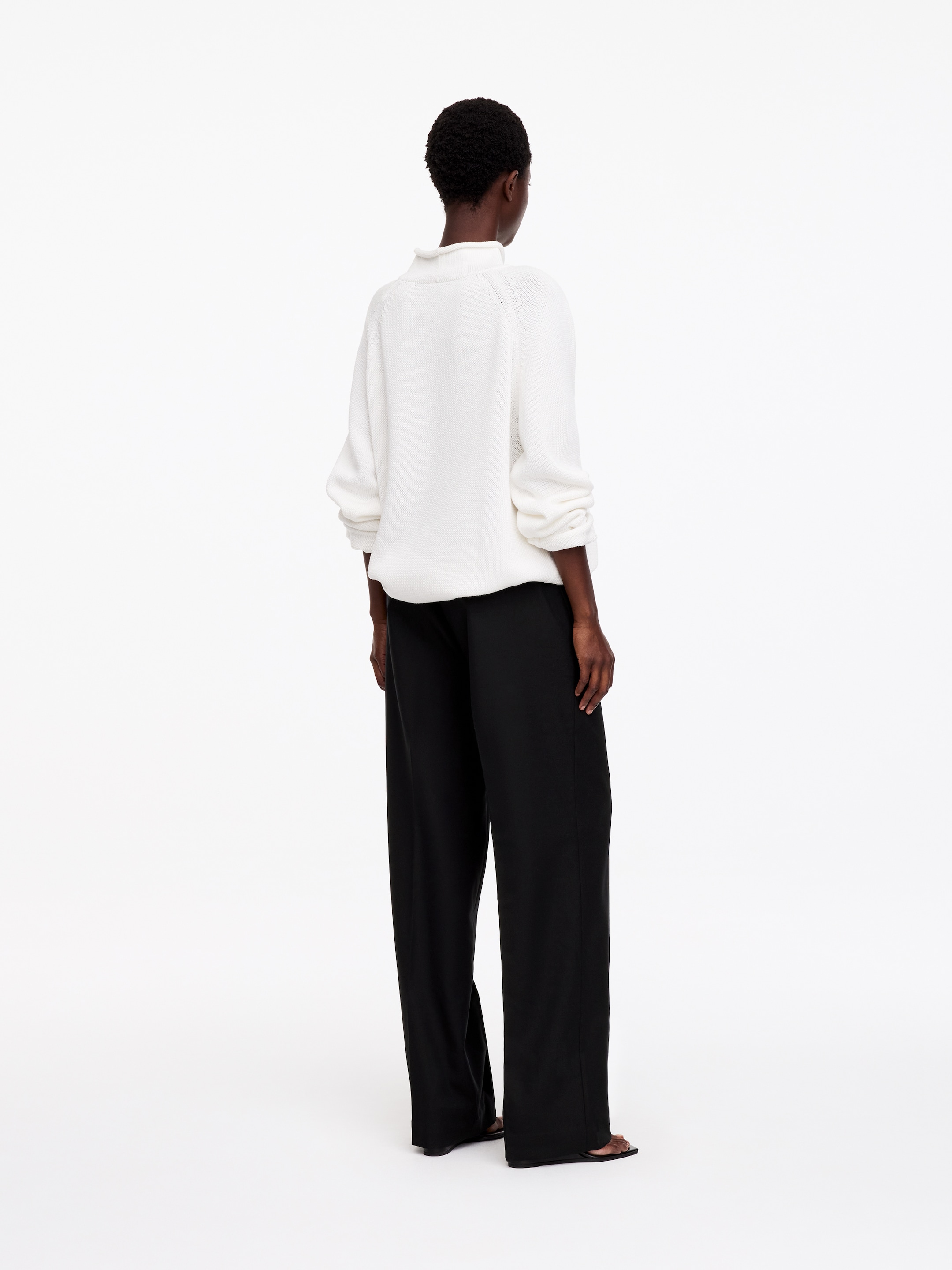 Pantaloni sartoriali con vita elasticizzata - Nero - Relaxed fit - women - StillMedia/Lookbook - 9