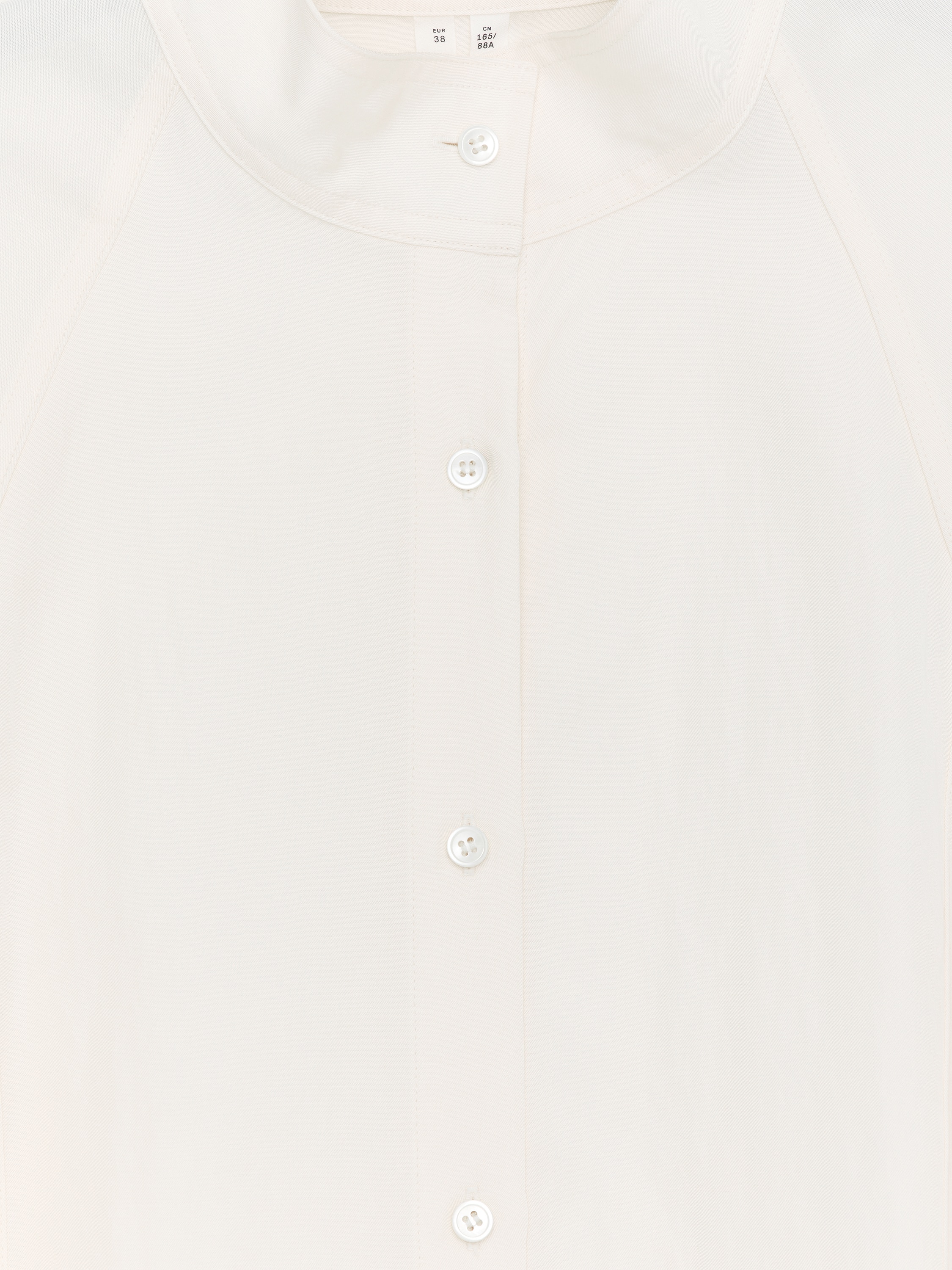 Relaxed Stand-Collar Shirt – White – Women – ARKET EU