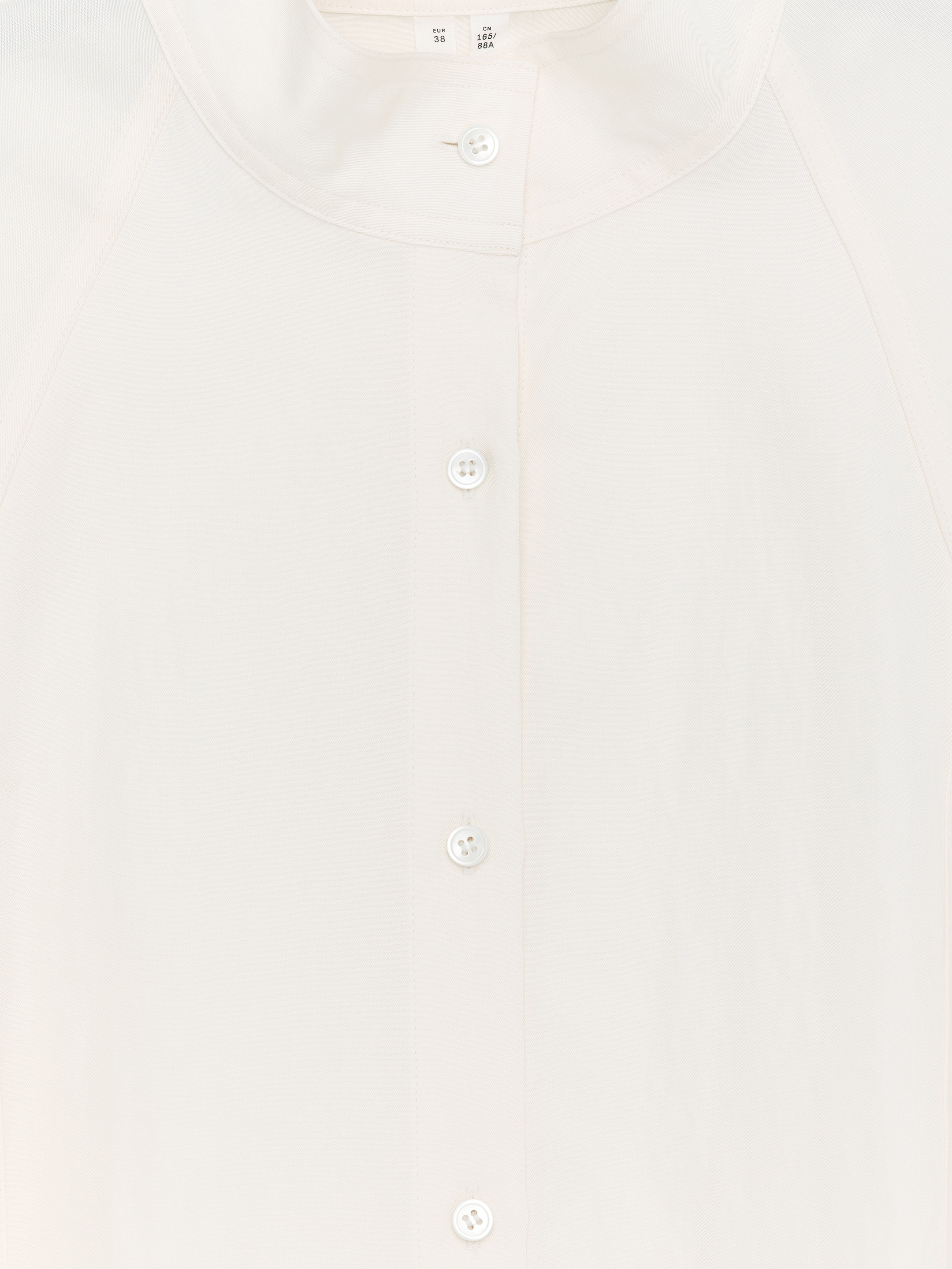 Lockeres Hemd mit Stehkragen - Weiß - Relaxed Fit - Damen - StillMedia/DescriptiveDetail - 1