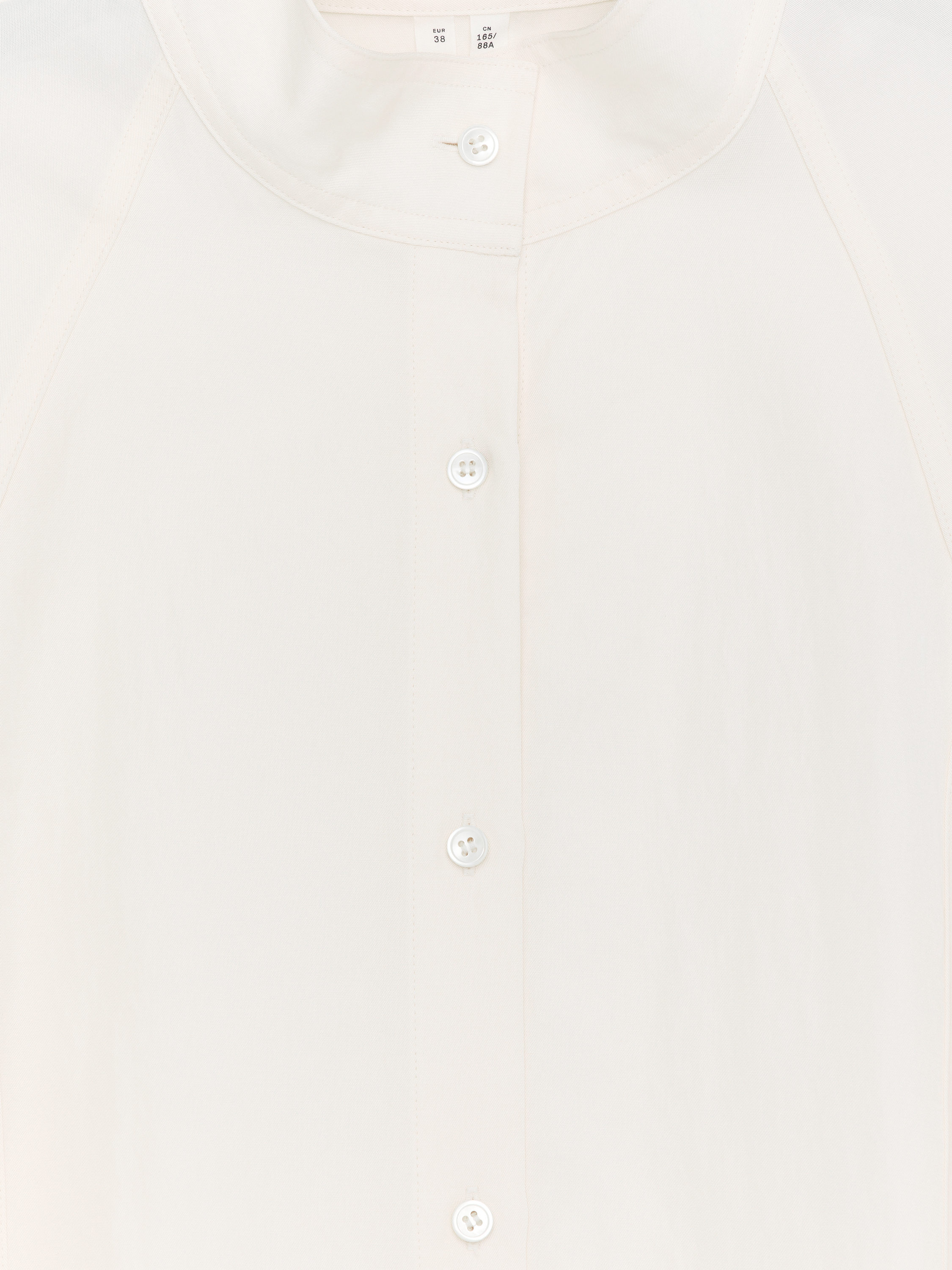 Relaxed Stand-Collar Shirt – White – Women – ARKET WW