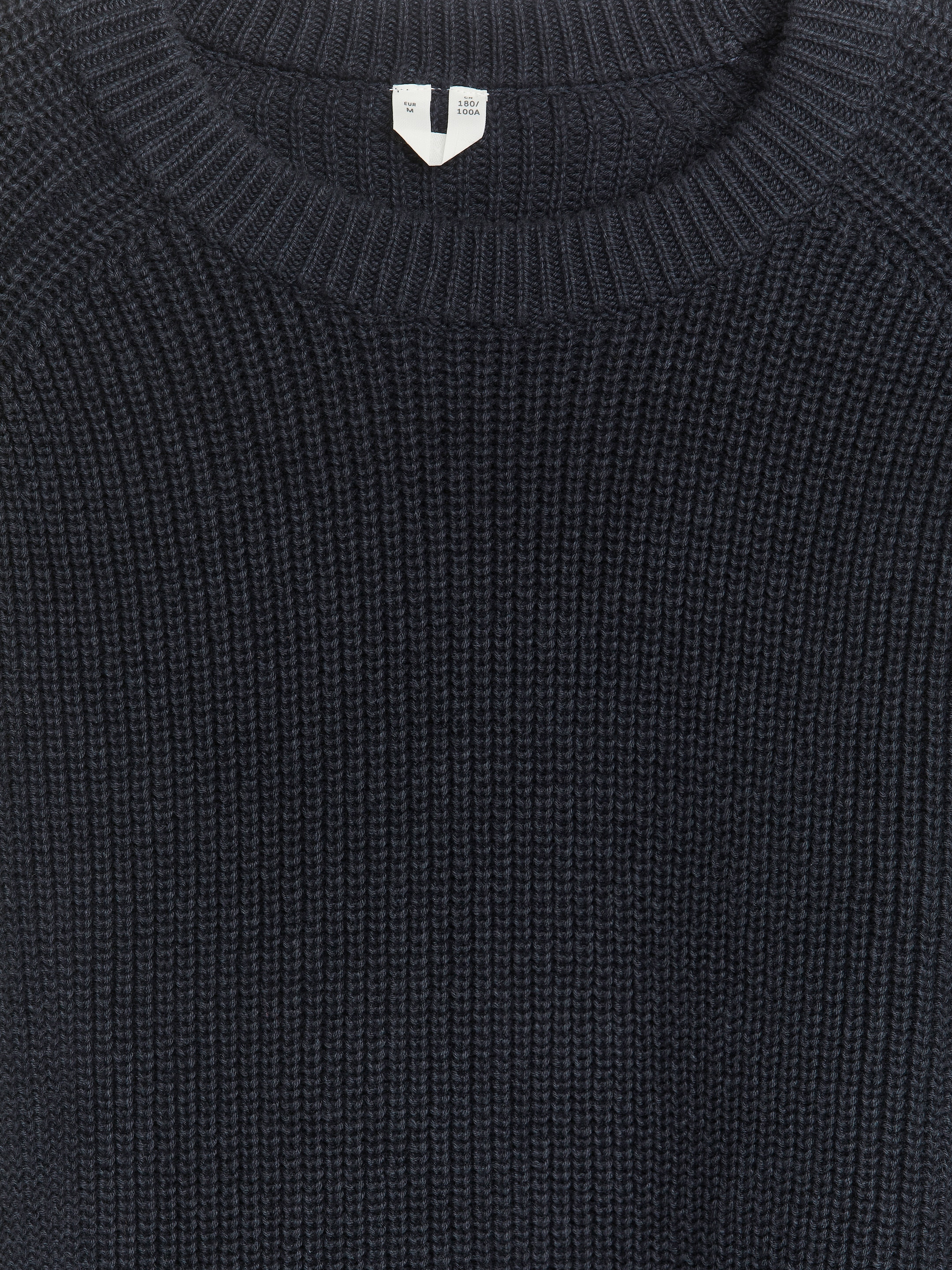 Tröja i linne och bomull - Mörkblå - Regular fit - Men - StillMedia/DescriptiveDetail - 2