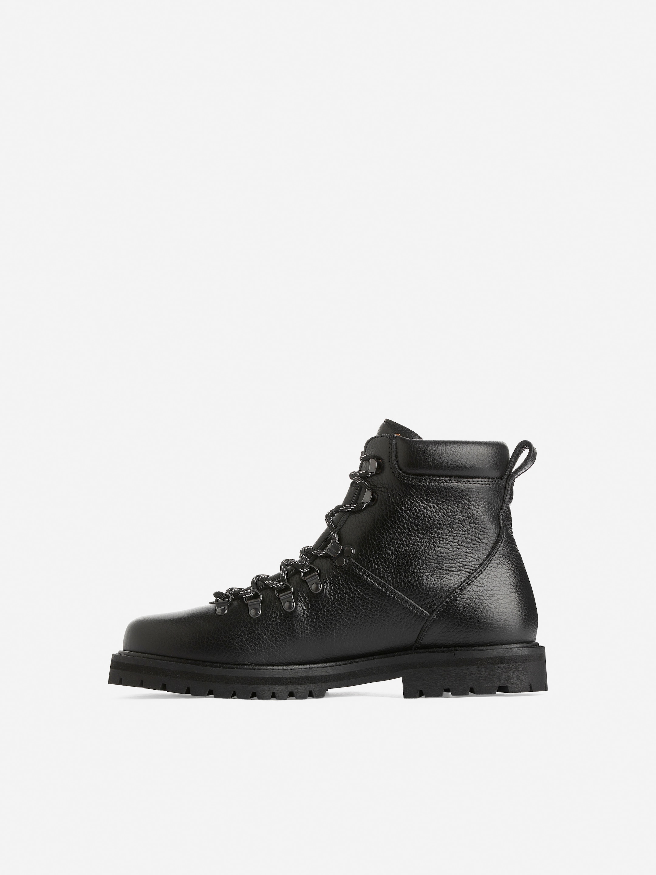 View larger image: Leather Hiking Boots - Black - Men | H&M GB 3