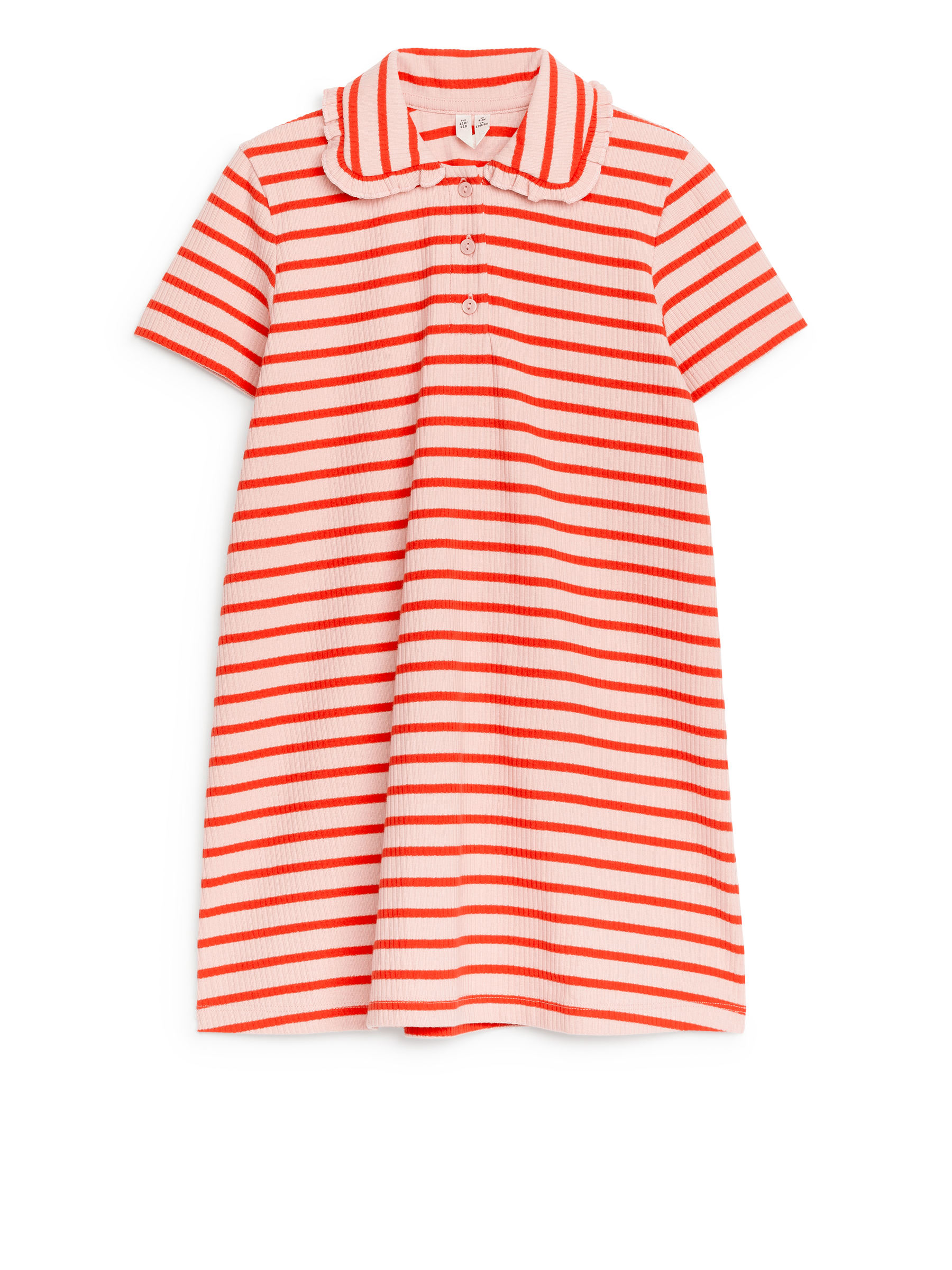 Vestido con cuello de volantes-#D1B3B3-11797