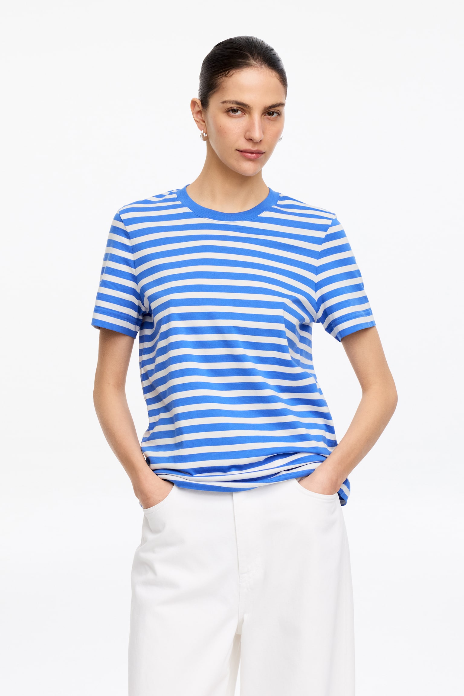 T-shirt signature LILY - Bleu/Blanc/Blanc/Rouge/Gris chiné/Rose/Violet/Blanc/Bleu foncé/Bleu foncé/Rouge/Blanc/Noir/Rose - 1