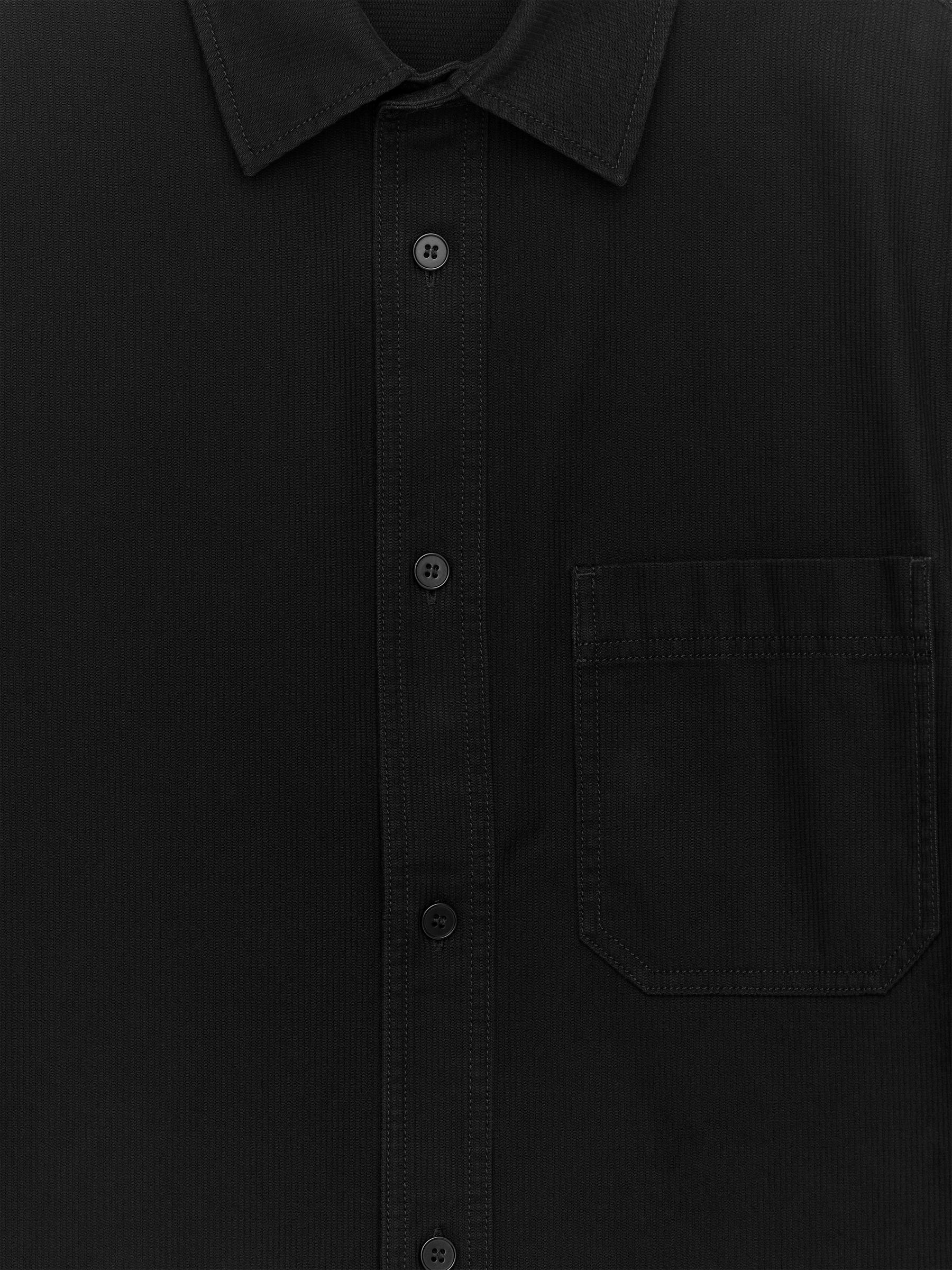 Cotton Overshirt - Black - Regular fit - Men - StillMedia/DescriptiveDetail - 2