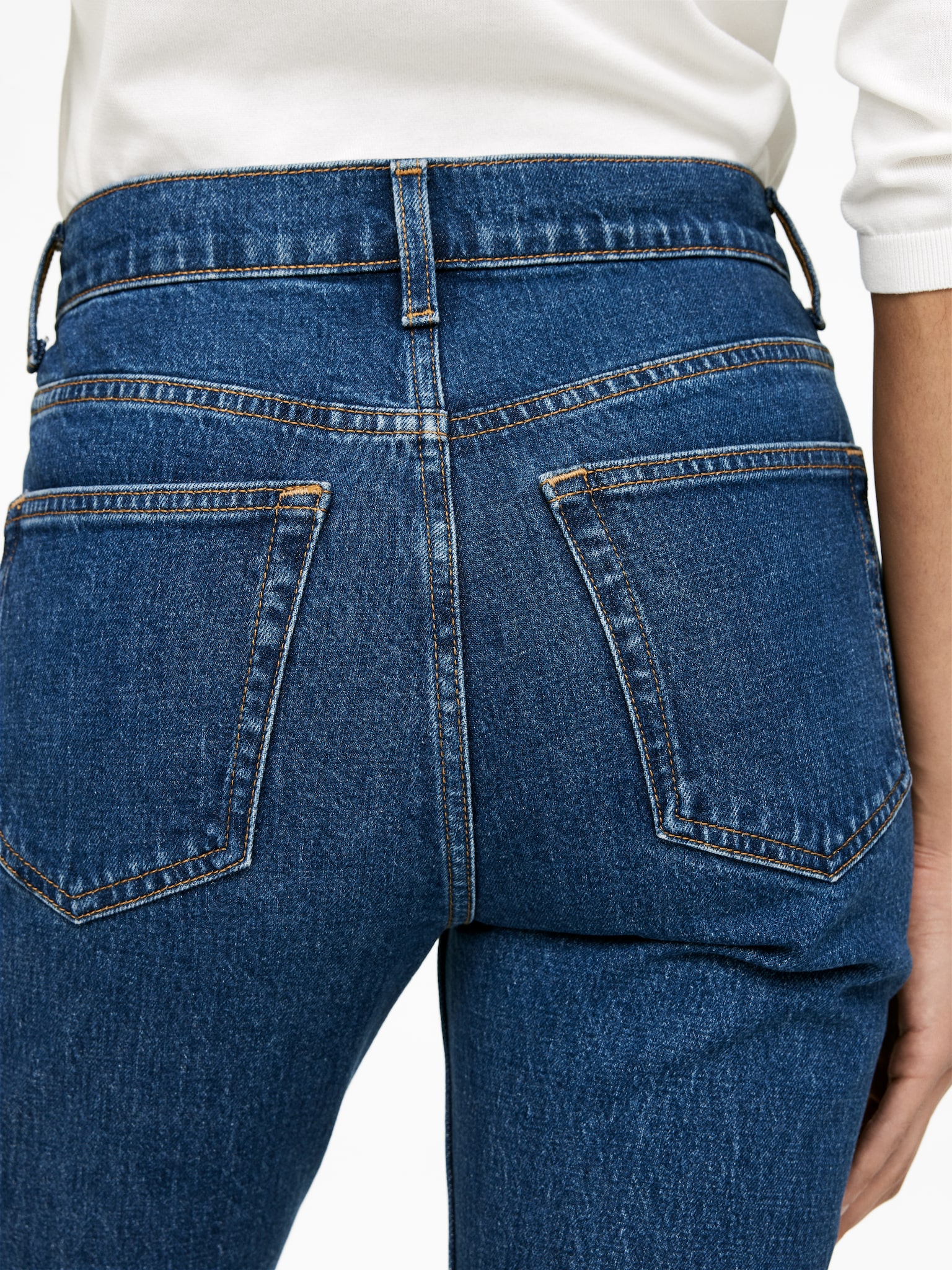 JADE Cropped Slim Jeans - Mittelblau/Schwarz/Weiß/Dunkelblau/Blau/Dunkelblau - 7