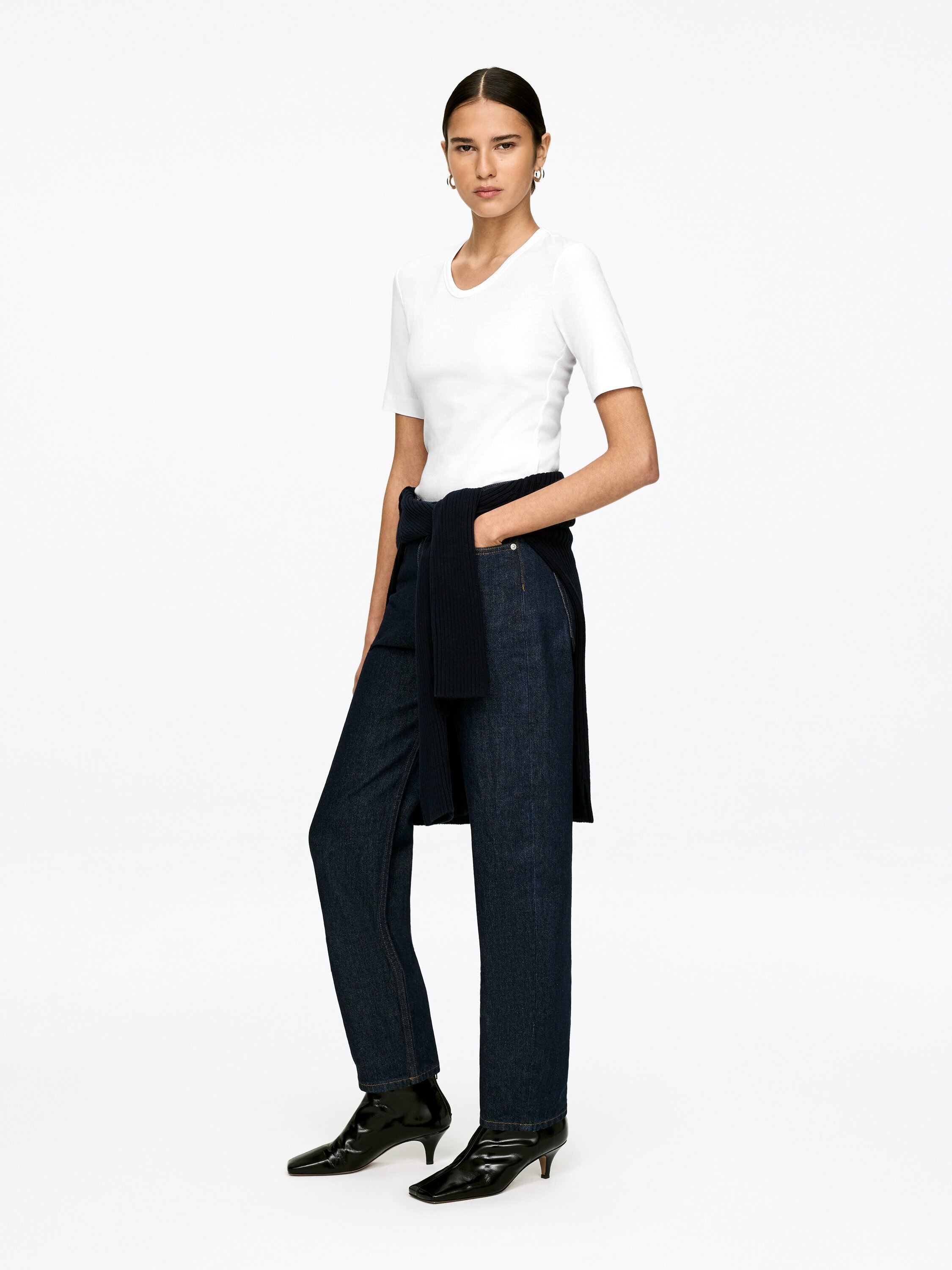 Ribbed Bodysuit - White - Slim fit - Women - StillMedia/Lookbook - 10