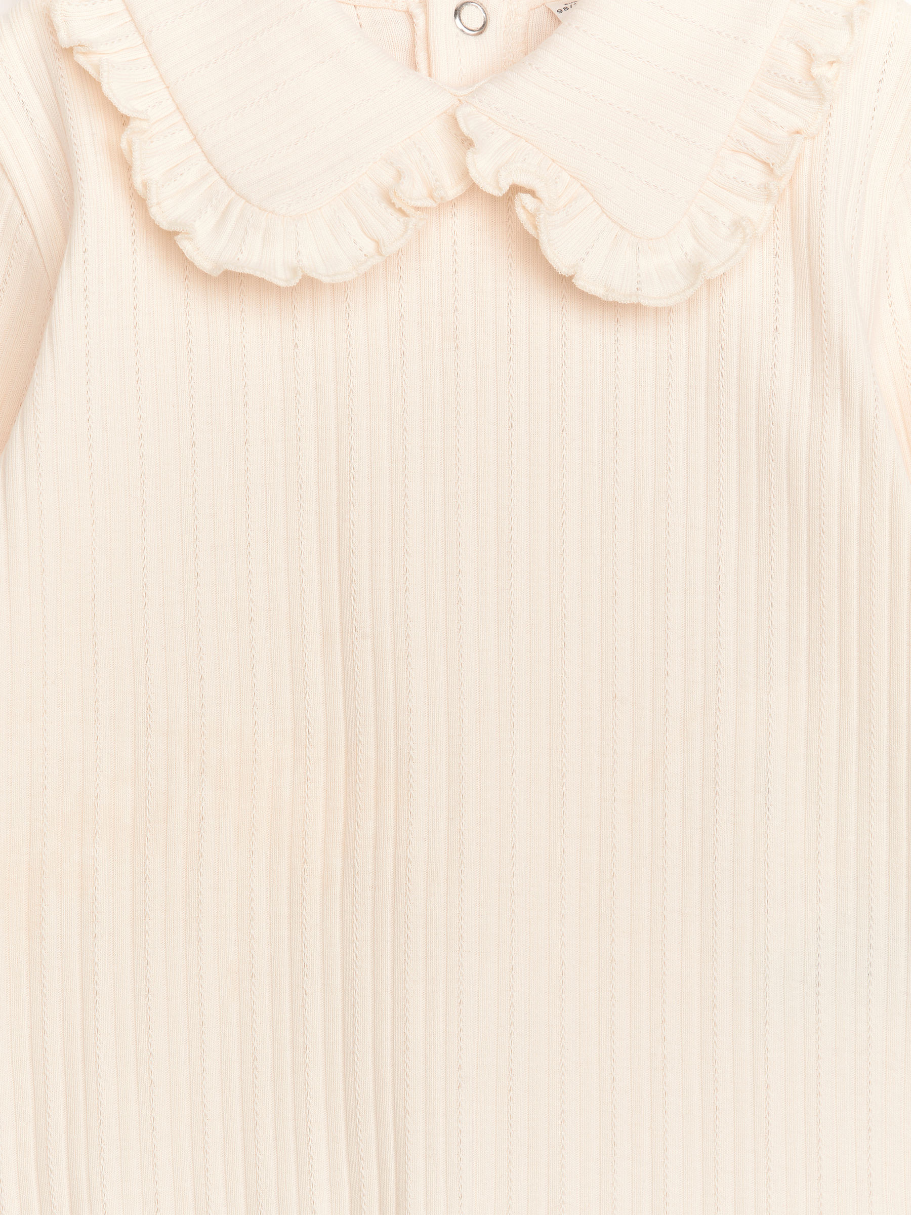 Pointelle-Oberteil mit Rüschenkragen - Hellbeige - Regular Fit - Kinder - StillMedia/DescriptiveDetail - 3