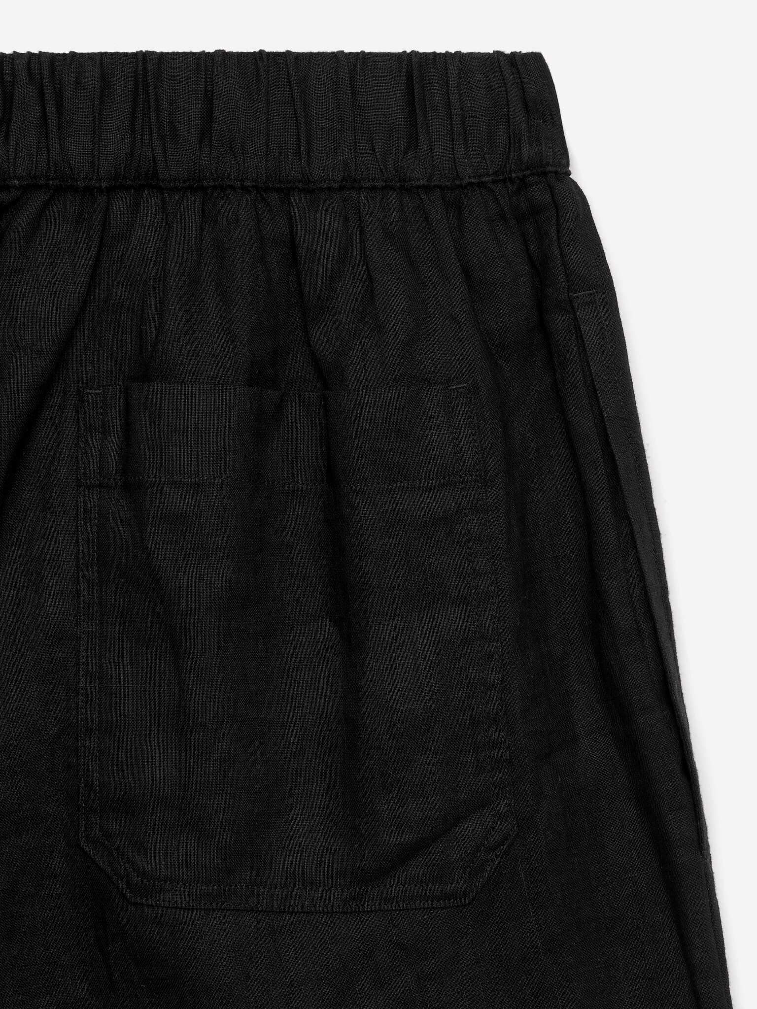 Pantalon en lin décontracté - Noir/Beige/Bleu foncé - 6