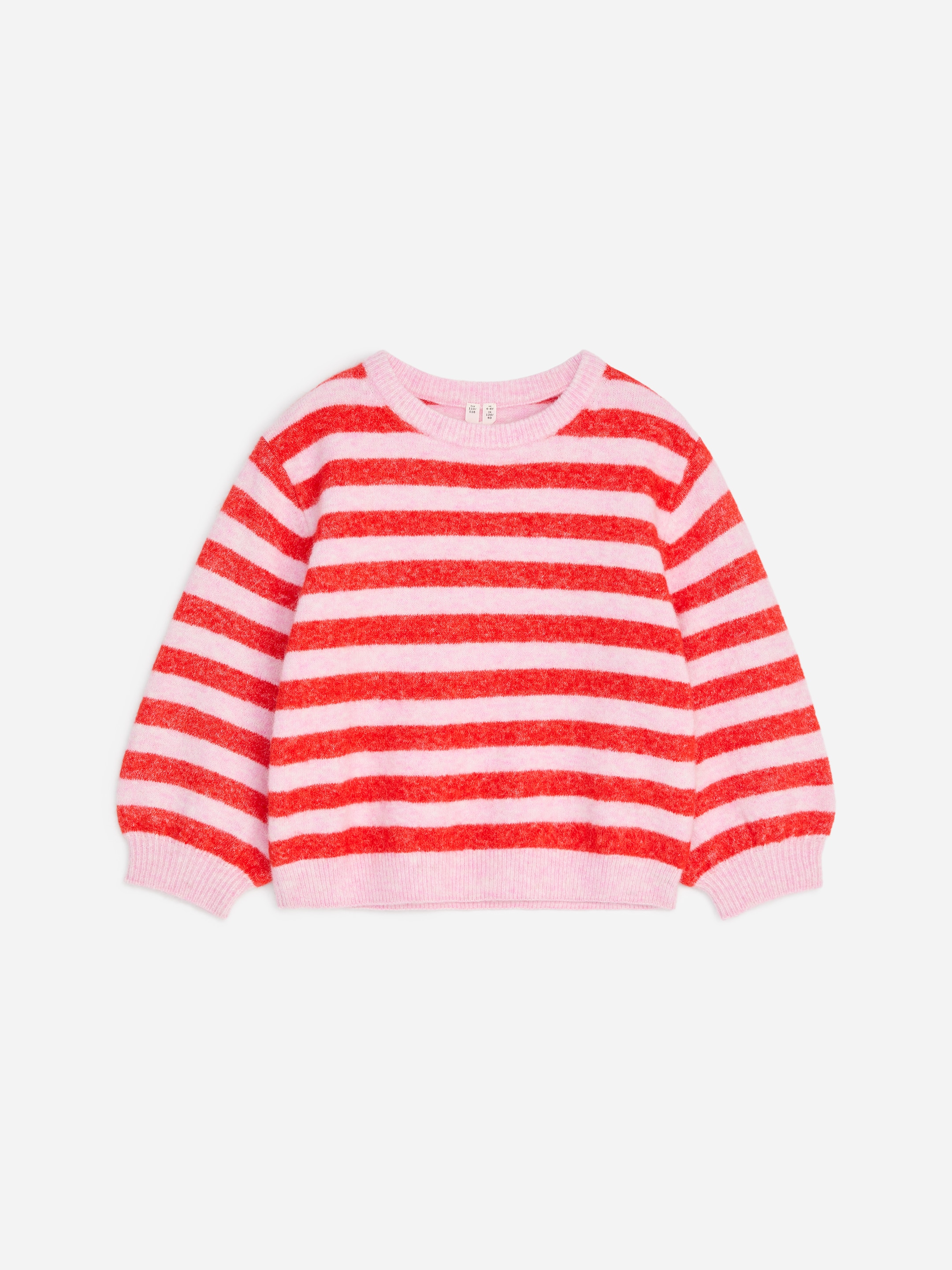 Intarsia Knit Jumper-Pink-20066