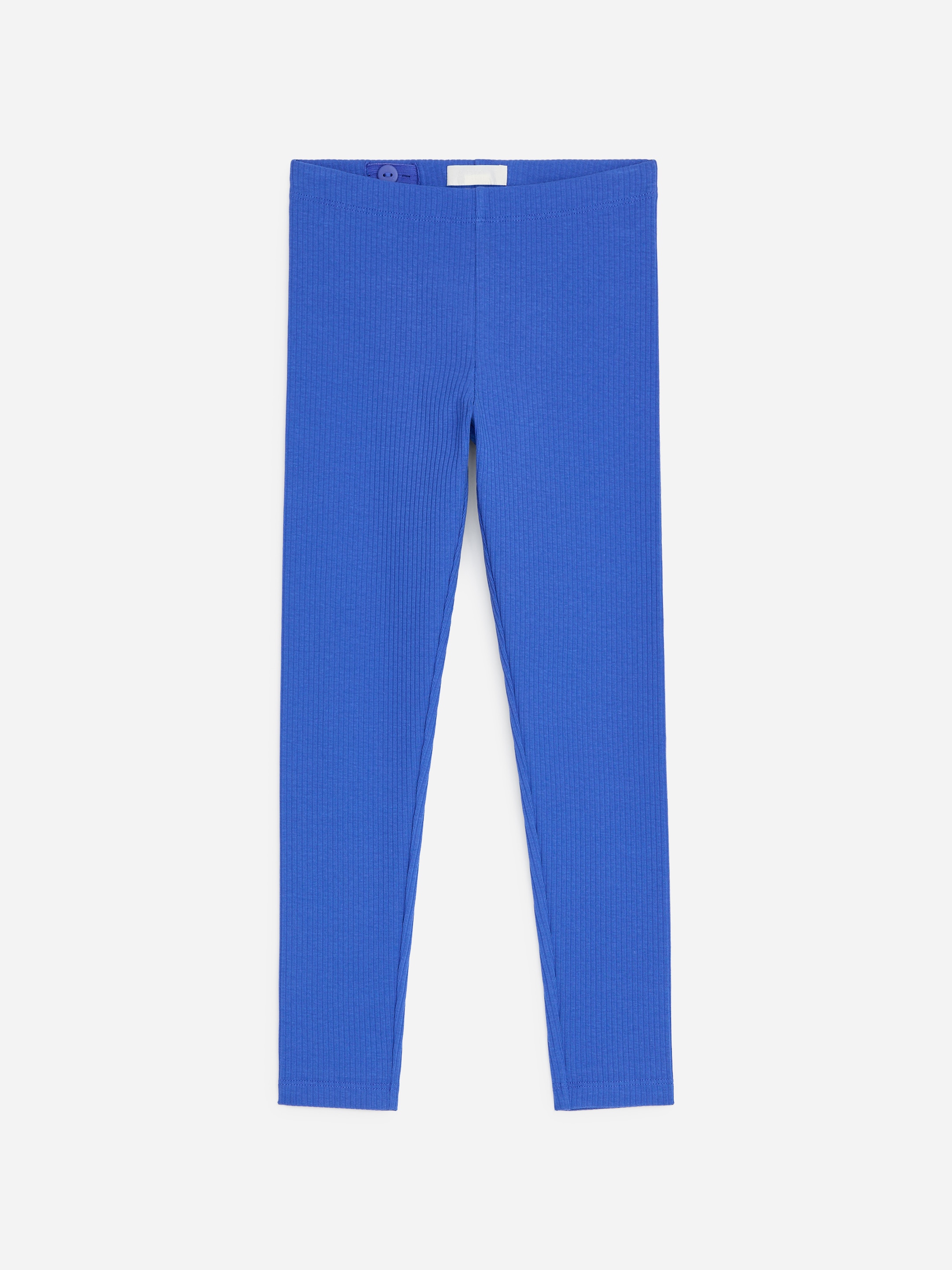 Ribbade trikåleggings-Blue-19878