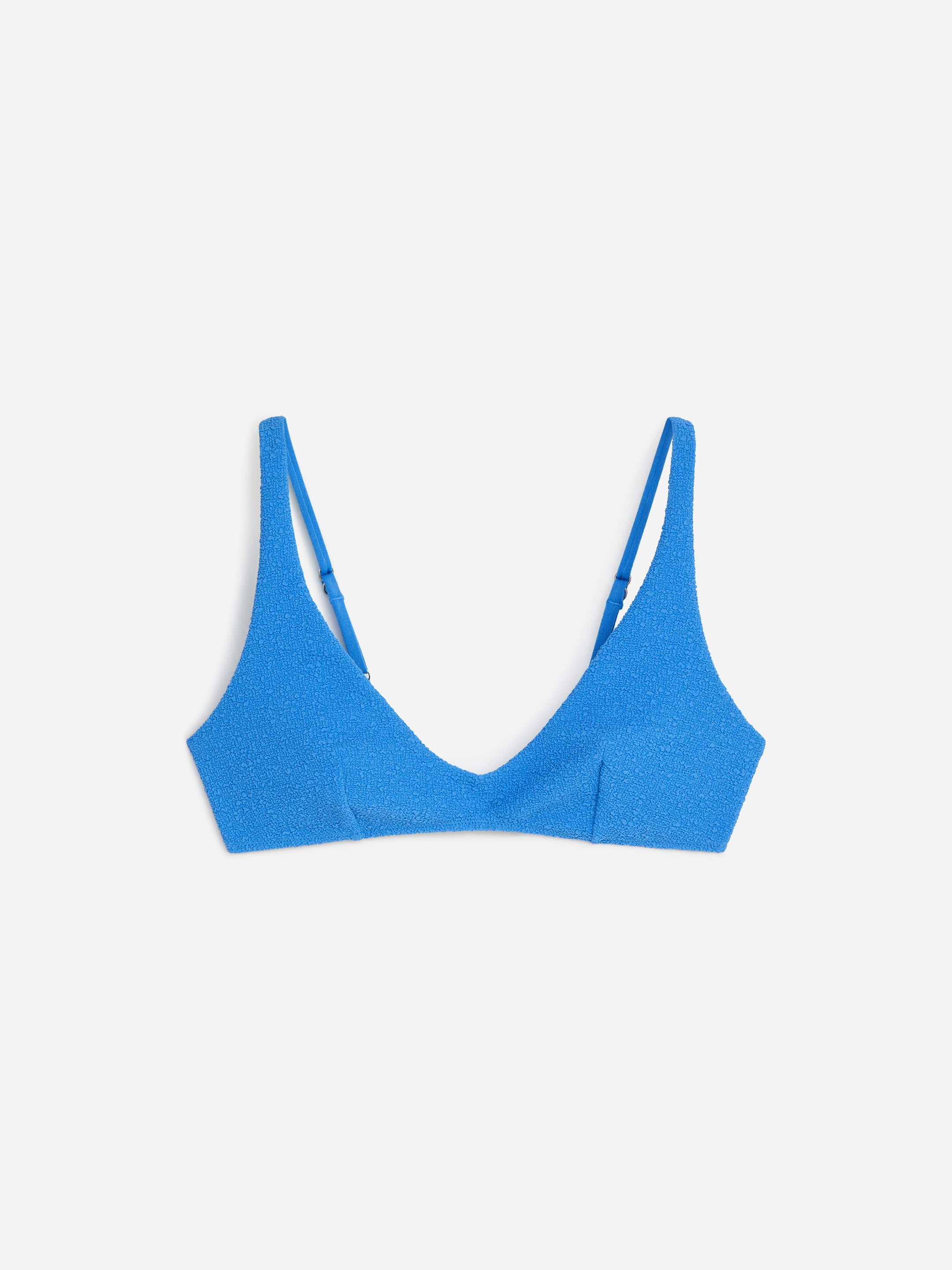 V-Neck Bikini Top-#4C72AD-19209
