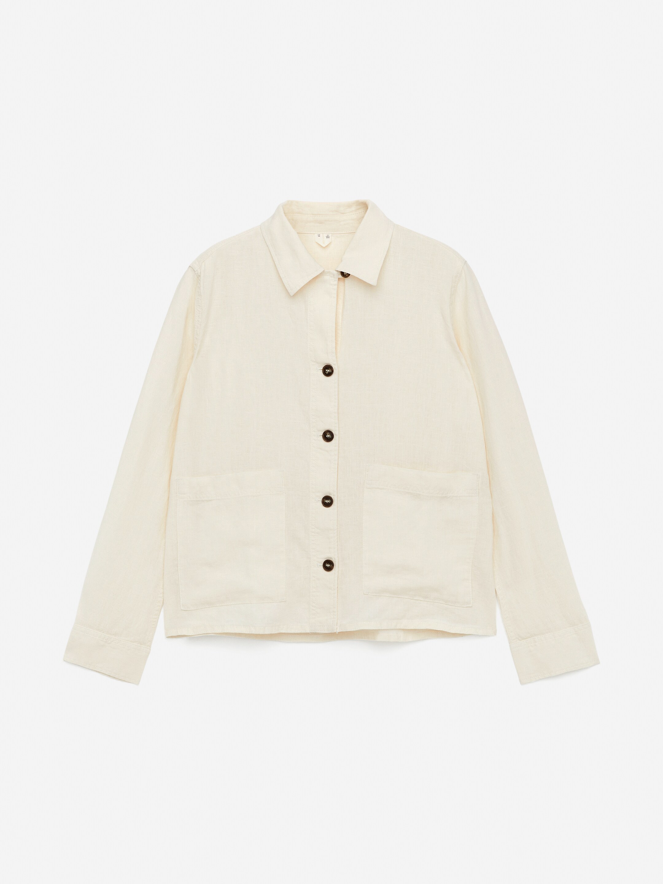 Ver imagen más grande: Sobrecamisa de lino - Blanco - MUJER | H&M ES 5