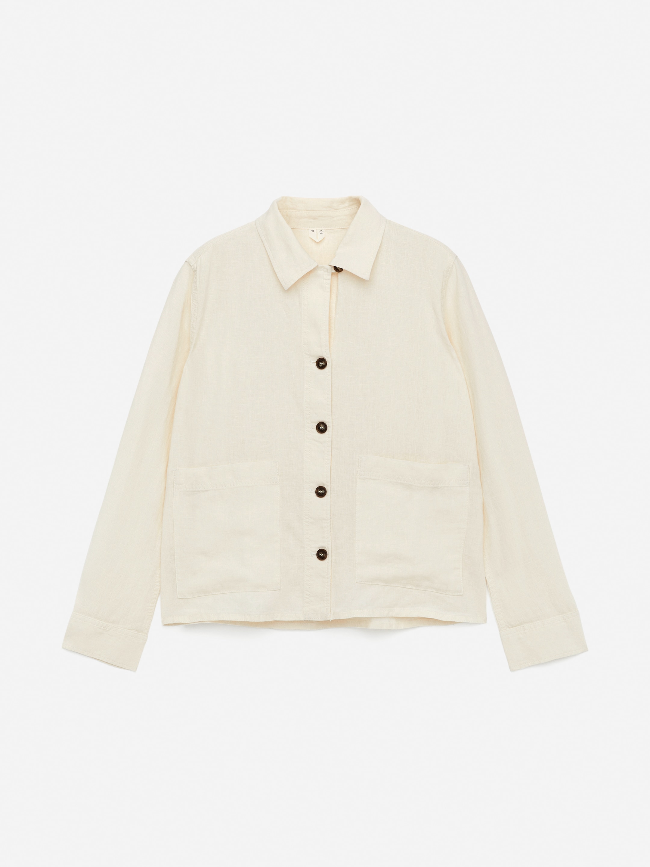 Ver imagen más grande: Sobrecamisa de lino - Blanco - MUJER | H&M ES 5