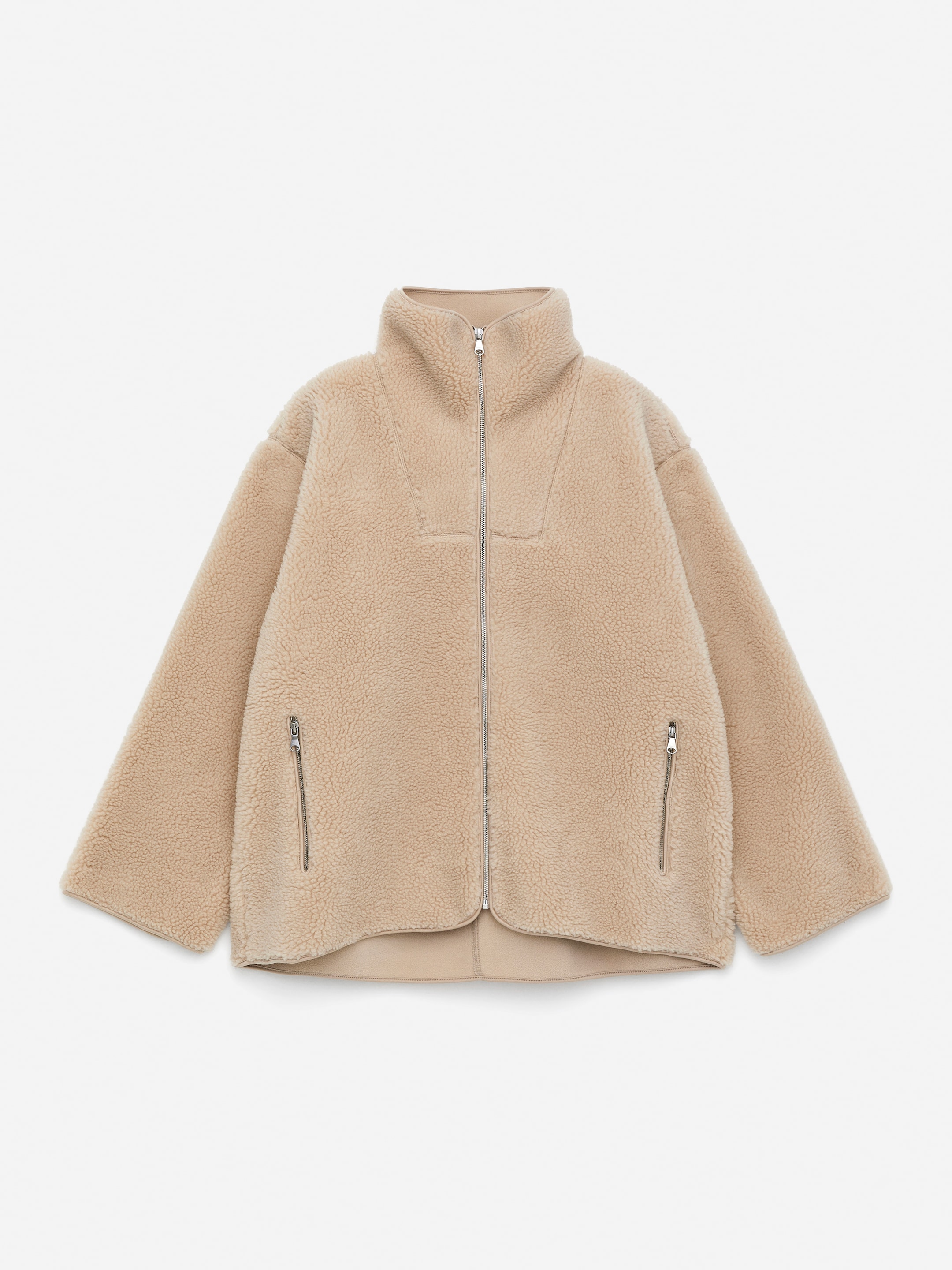 Giacca in pile-#ccb79b-16616