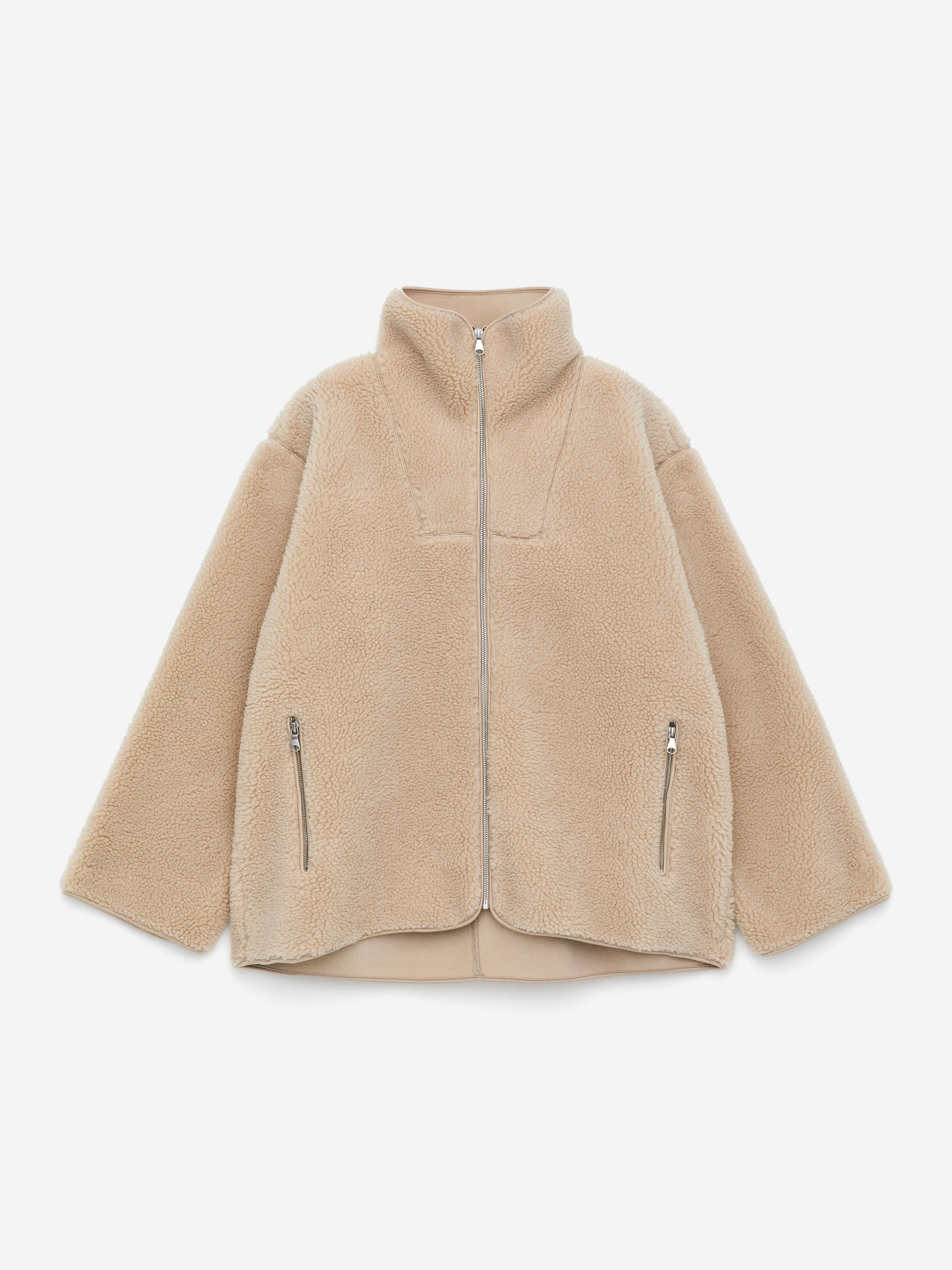 Pile Jacket-#DCD6C7-16616