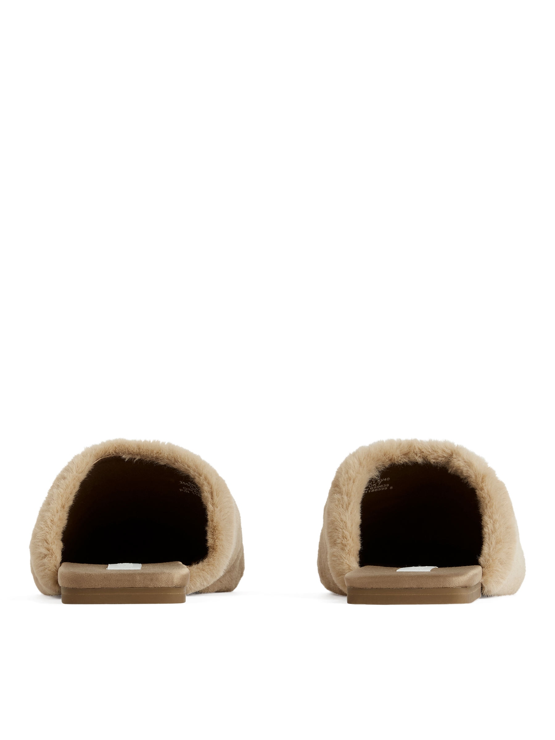 Faux Fur Slippers - Beige - Women - StillMedia/DescriptiveStillLife - 1