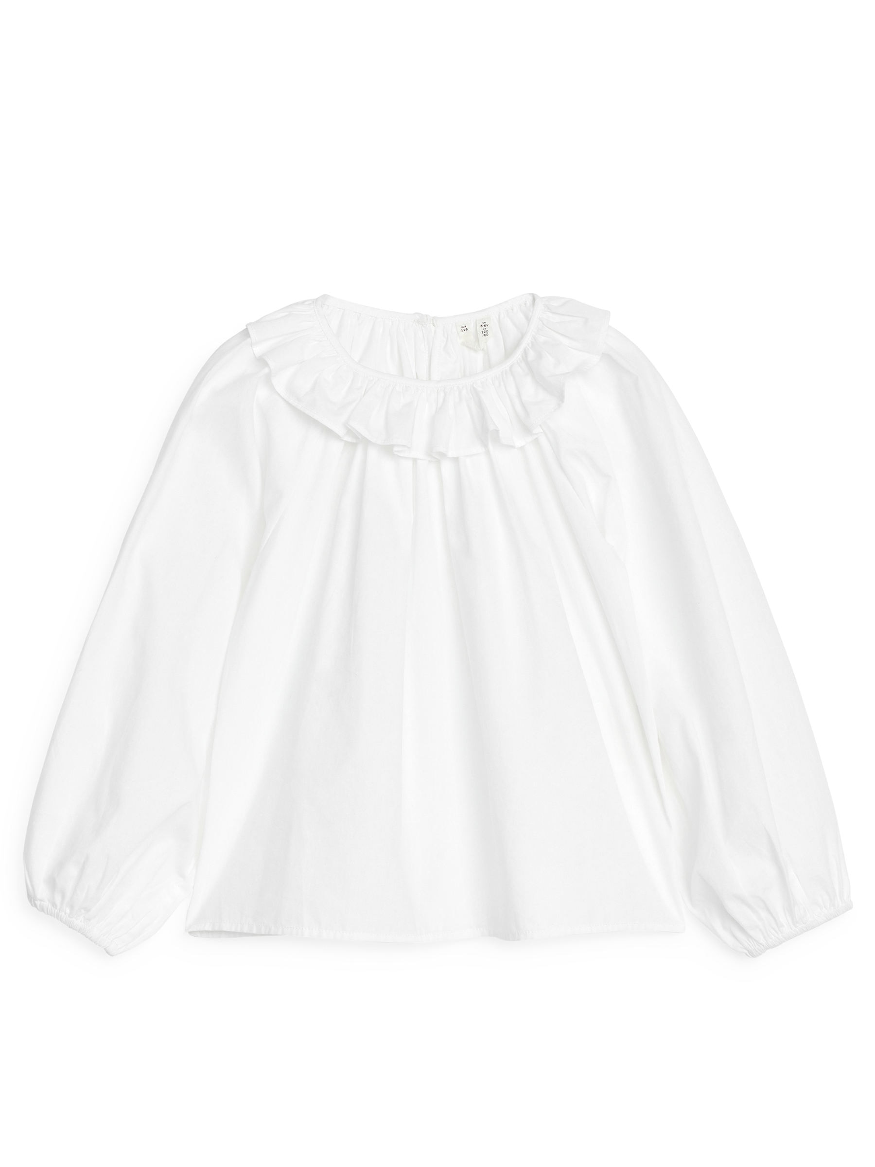 Bluse mit Rüschenkragen - Weiß - Oversize - children - StillMedia/DescriptiveStillLife - 1