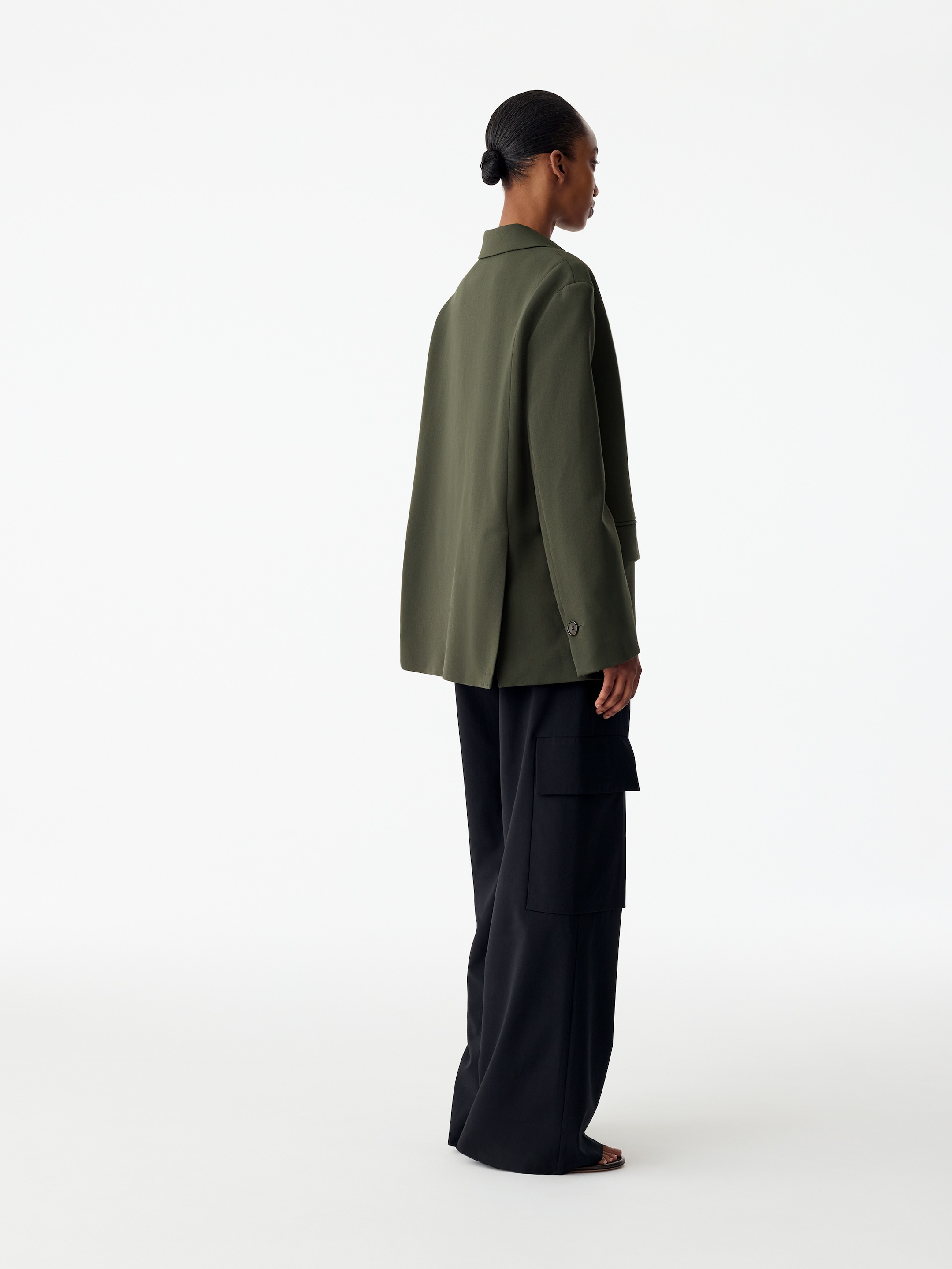 Single-Breasted Blazer - Khaki Green - Regular fit - women - StillMedia/Lookbook - 4