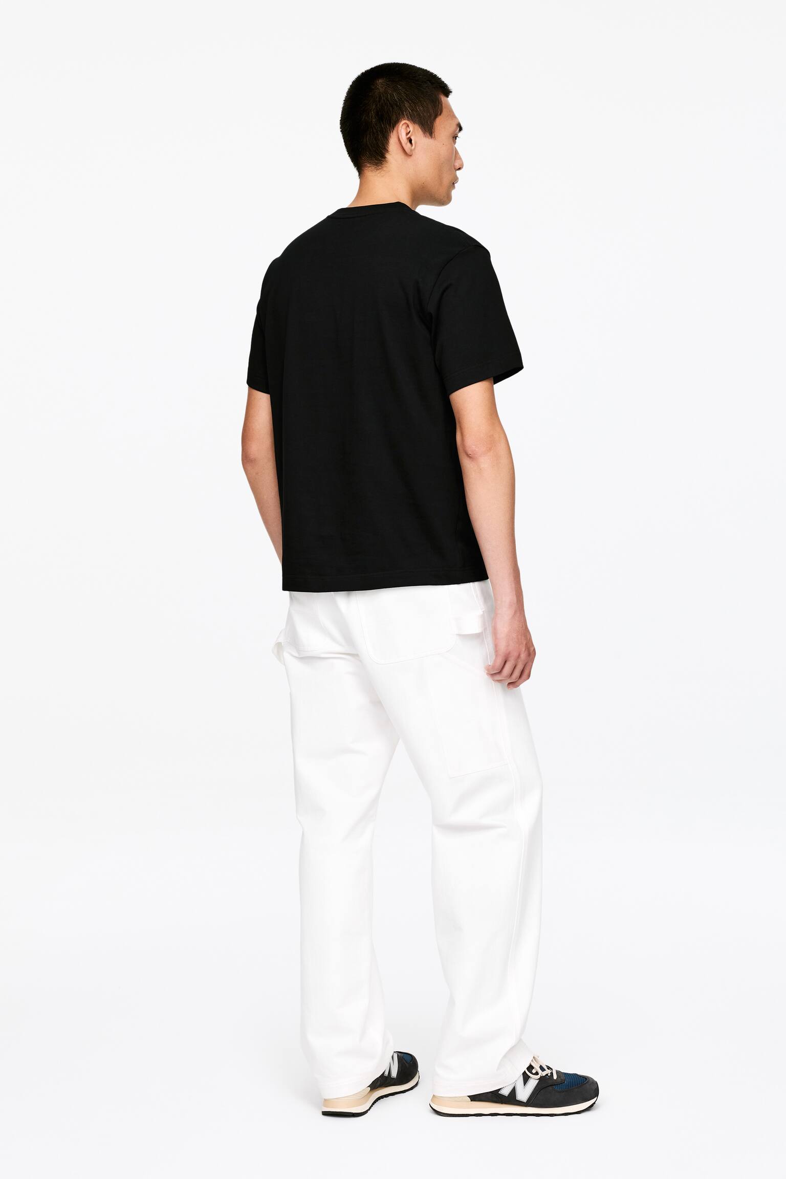 T-shirt średniej grubości - Czarny/Zielony khaki/Brązowy/Biały/Jasnoszary melanż/Ciemnoniebieski/Złamana biel/Zielony khaki/Ciemnobrązowy - 6